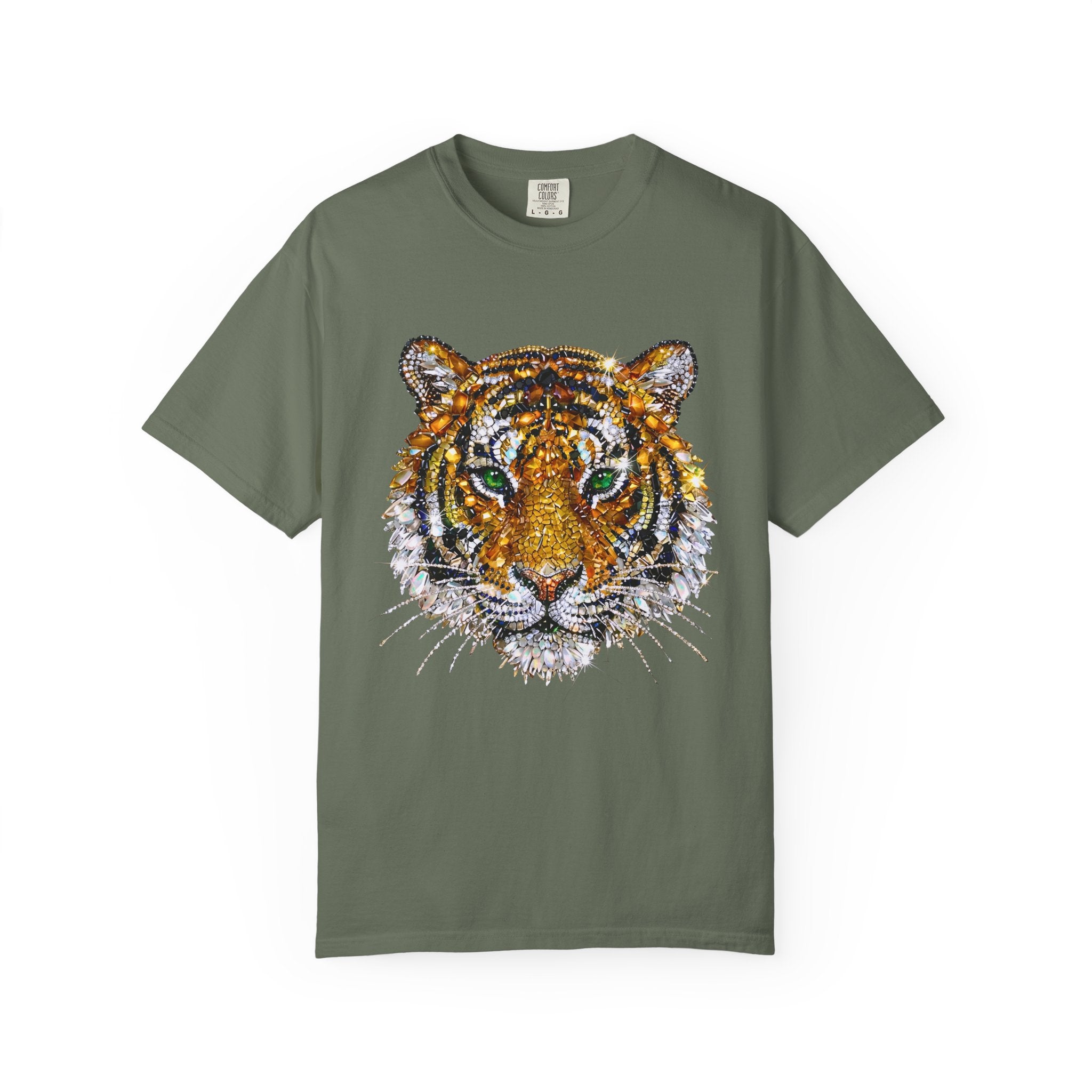 Jeweled Tiger Tee - Comfort Colors