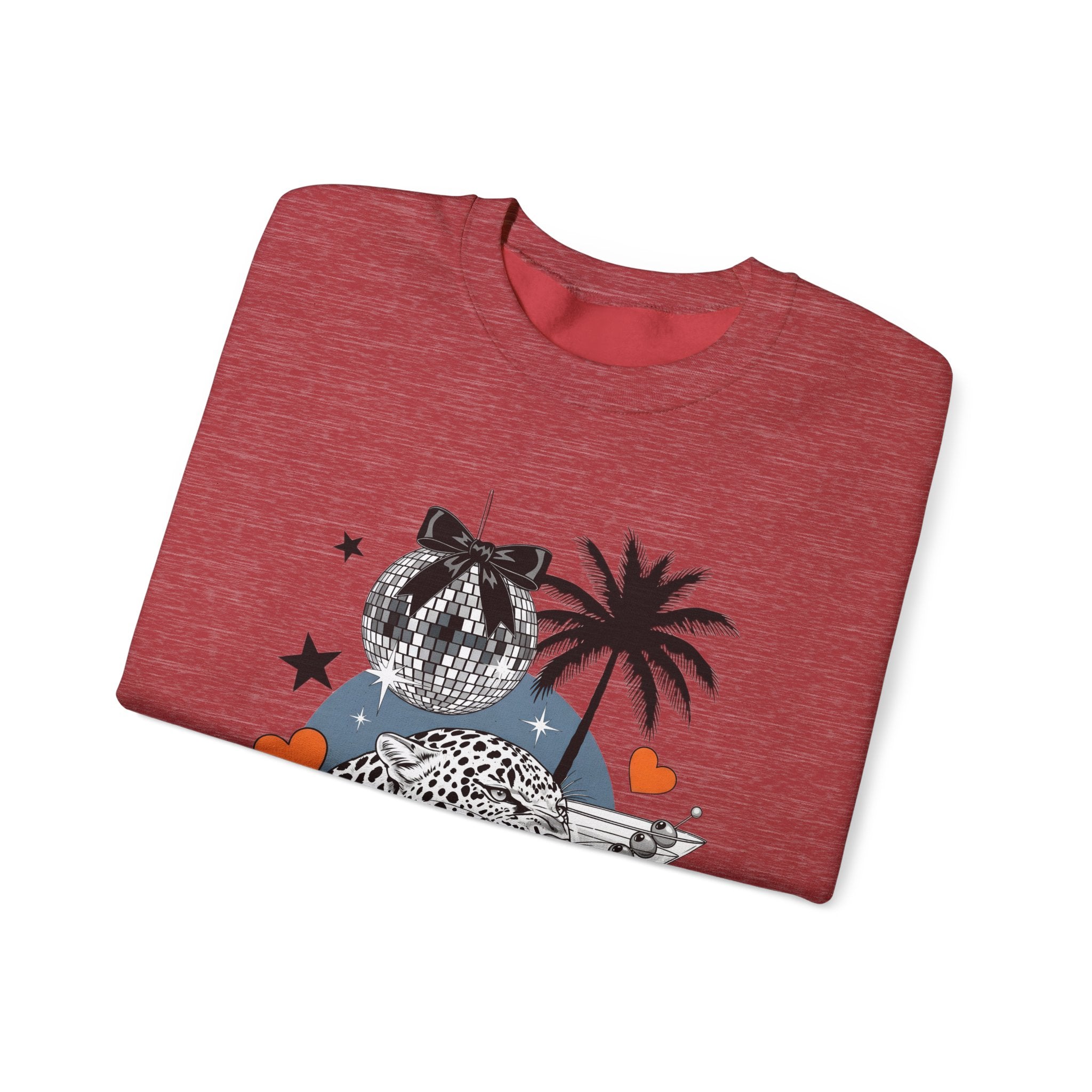 Disco Cheetah Sweatshirt - Gildan