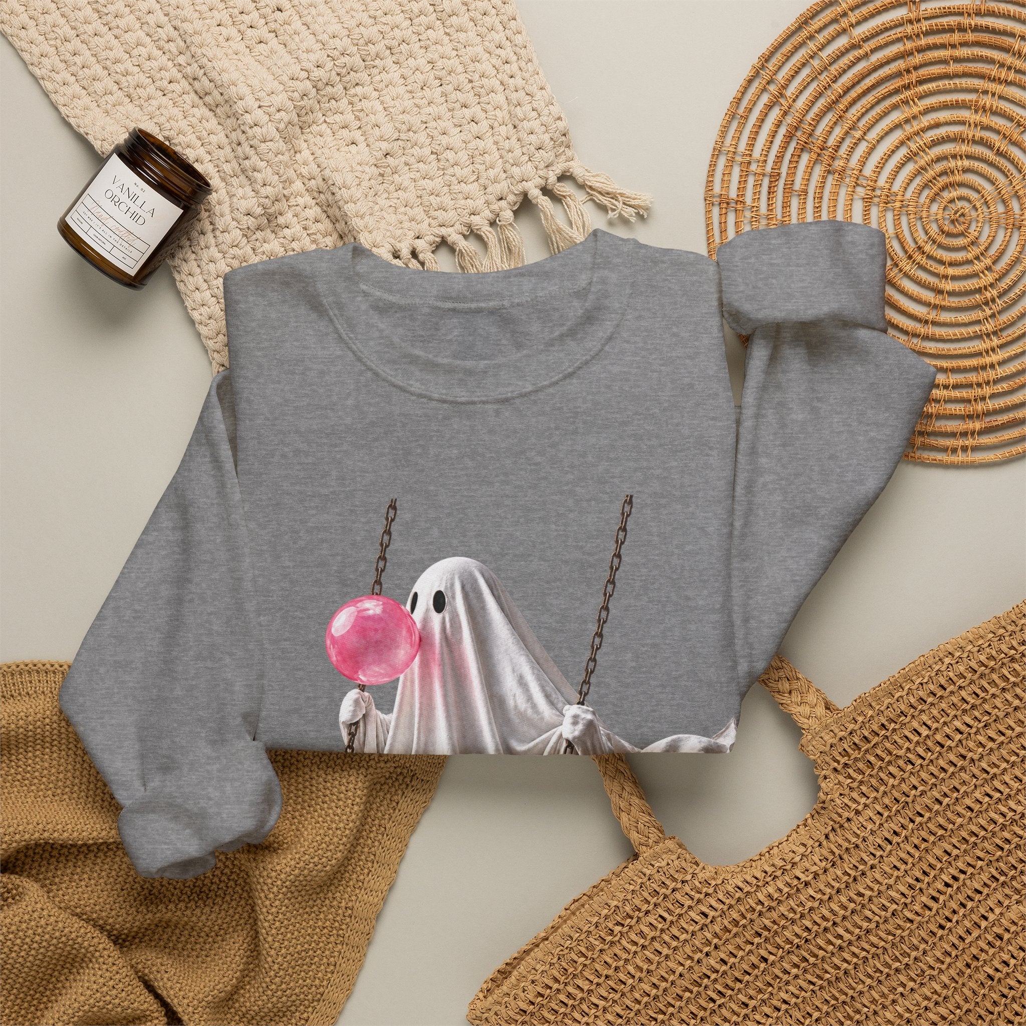 Bubblegum Ghost Sweatshirt - Gildan