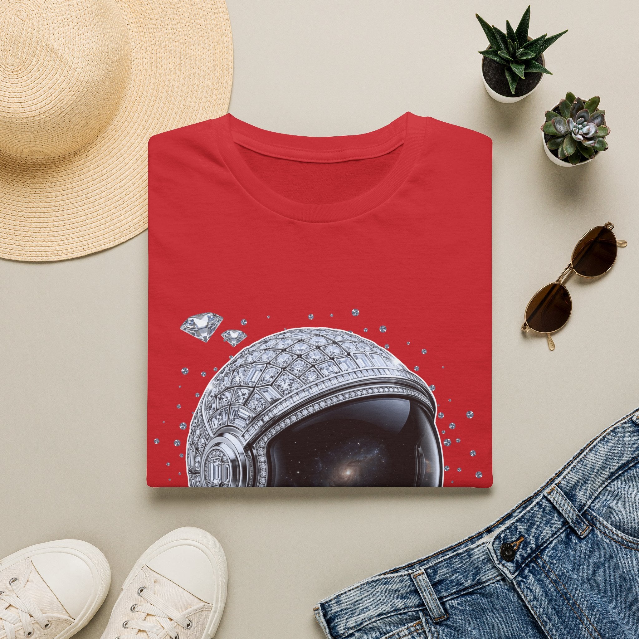 Sparkle Astronaut Tee - Gildan