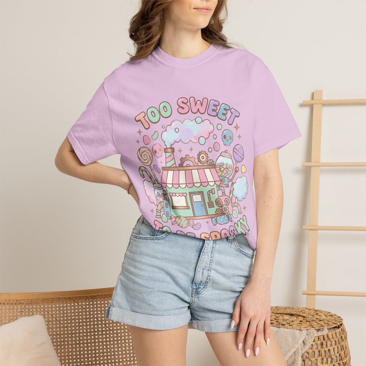 Too Sweet To Be Spooky Tee - Comfort Colors