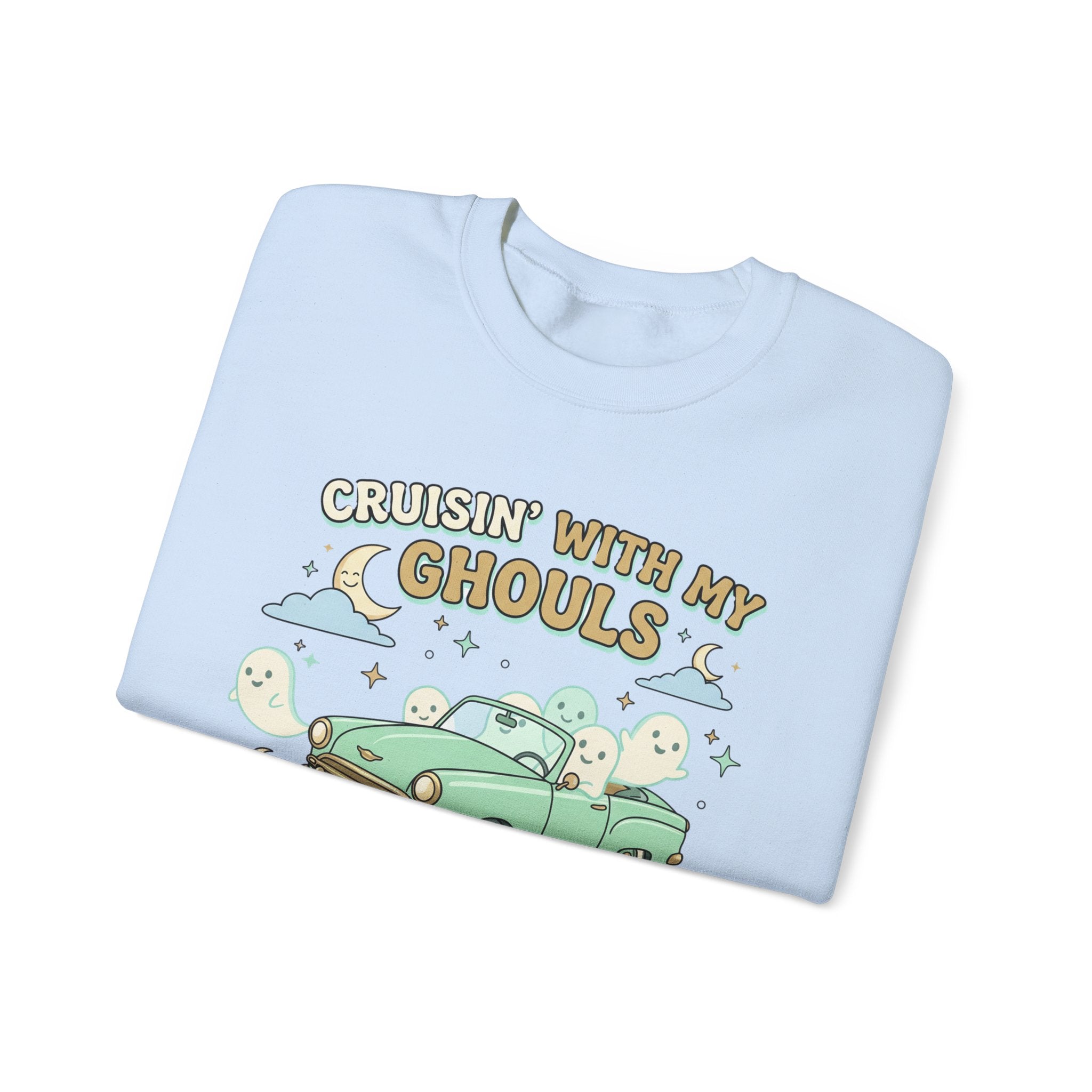 Cruisin' With My Ghouls Sweatshirt - Gildan