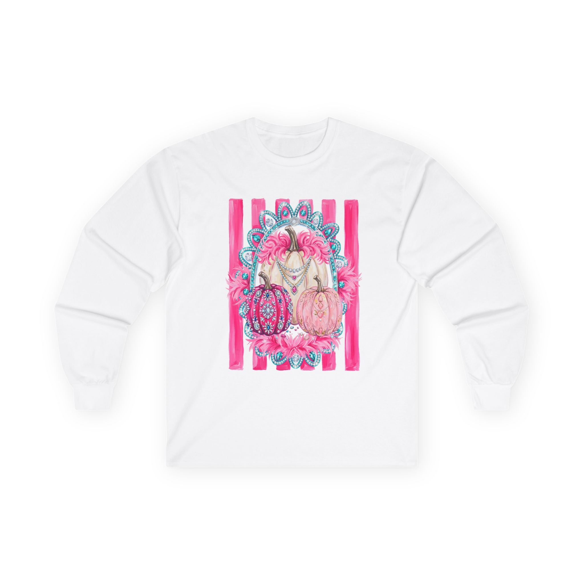 Pink Pumpkins Glam Long Sleeve - Gildan
