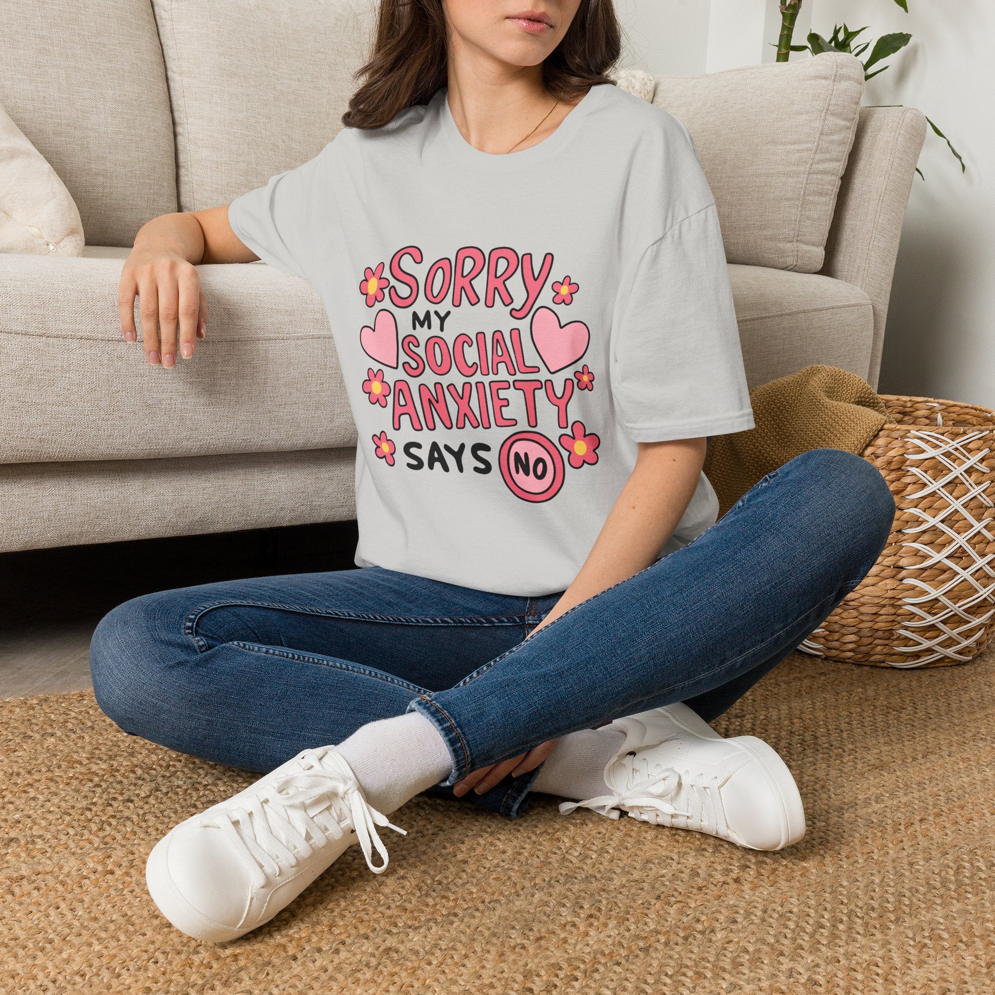 My Social Anxiety Says No Tee- Gildan