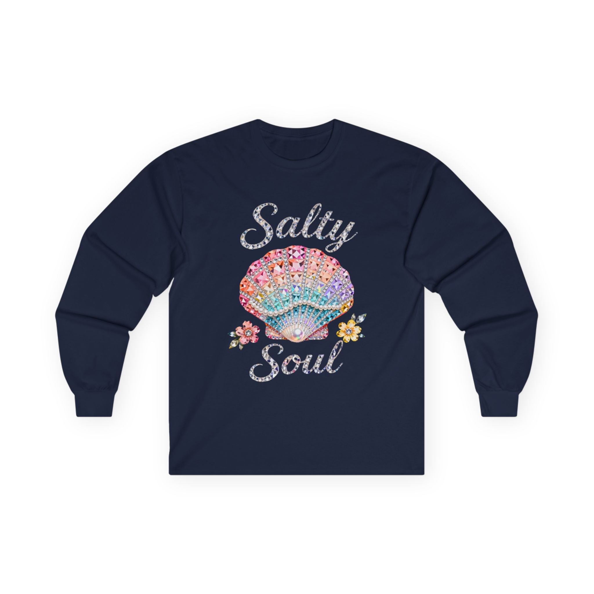 Salty Soul Long Sleeve Tee - Gildan