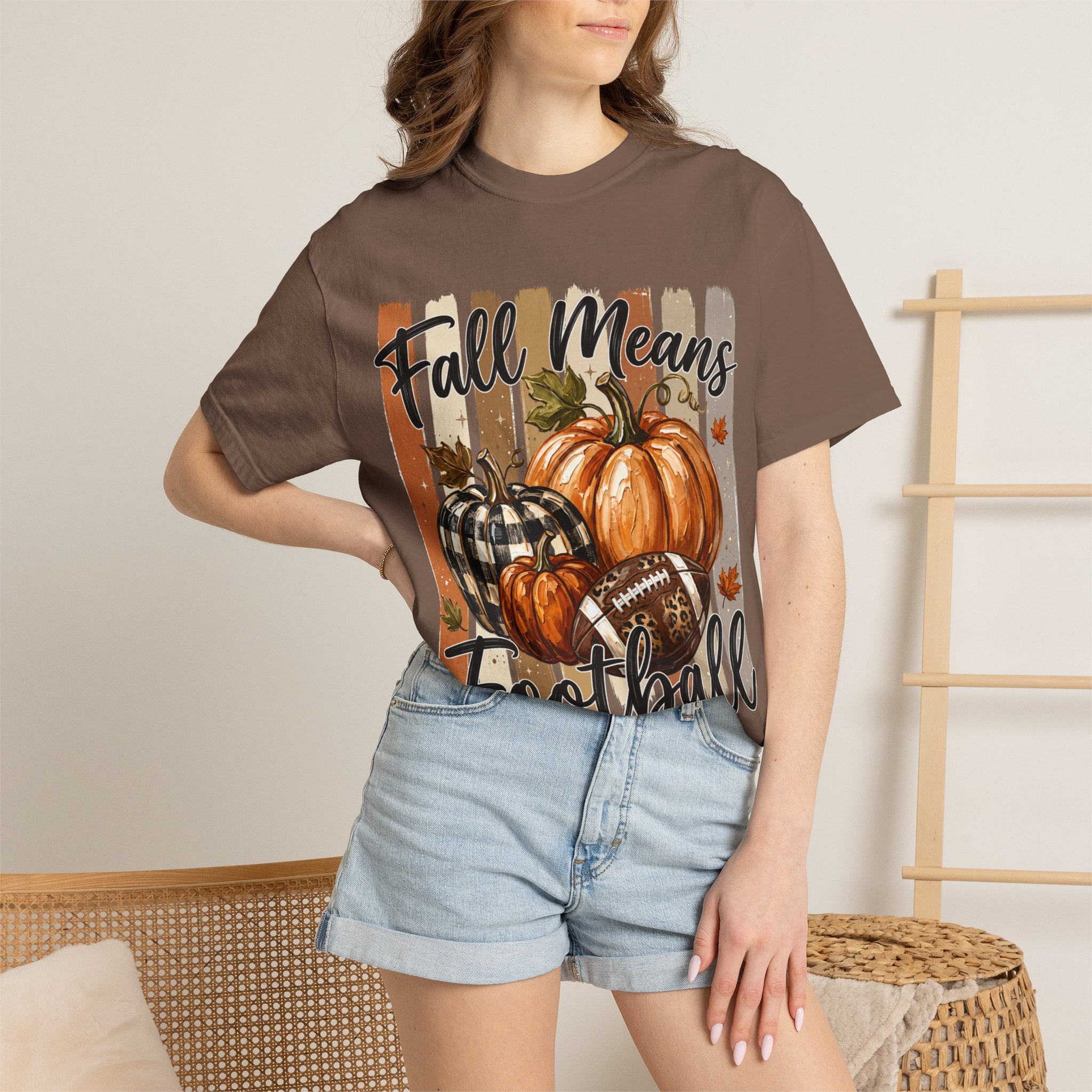 Fall Means Football Tee - Comfort Colors