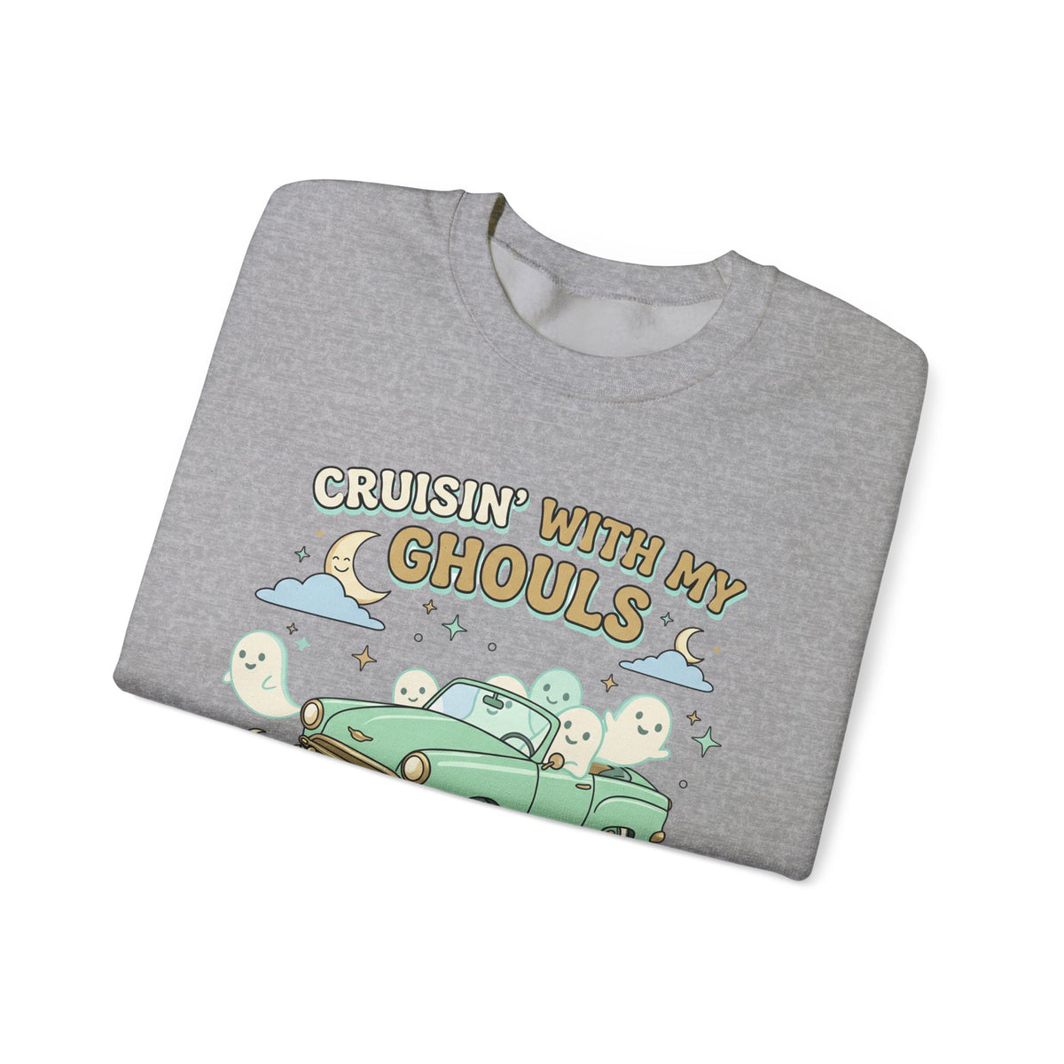 Cruisin' With My Ghouls Sweatshirt - Gildan