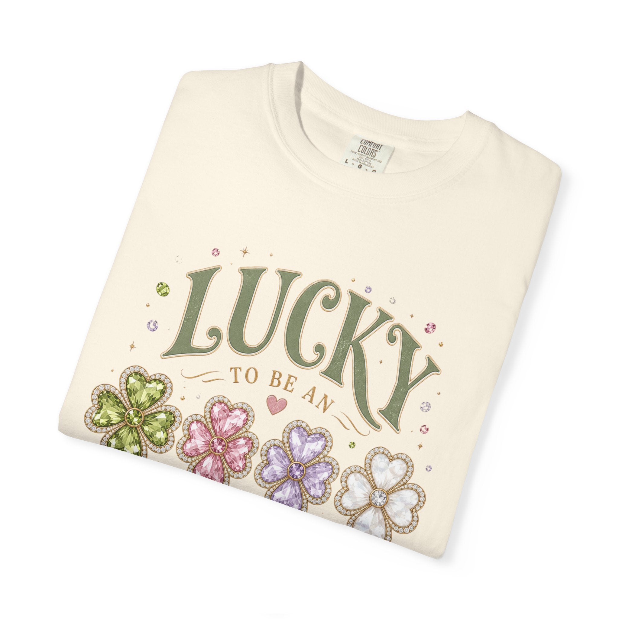 Lucky To Be an August Girl Tee - Comfort Colors