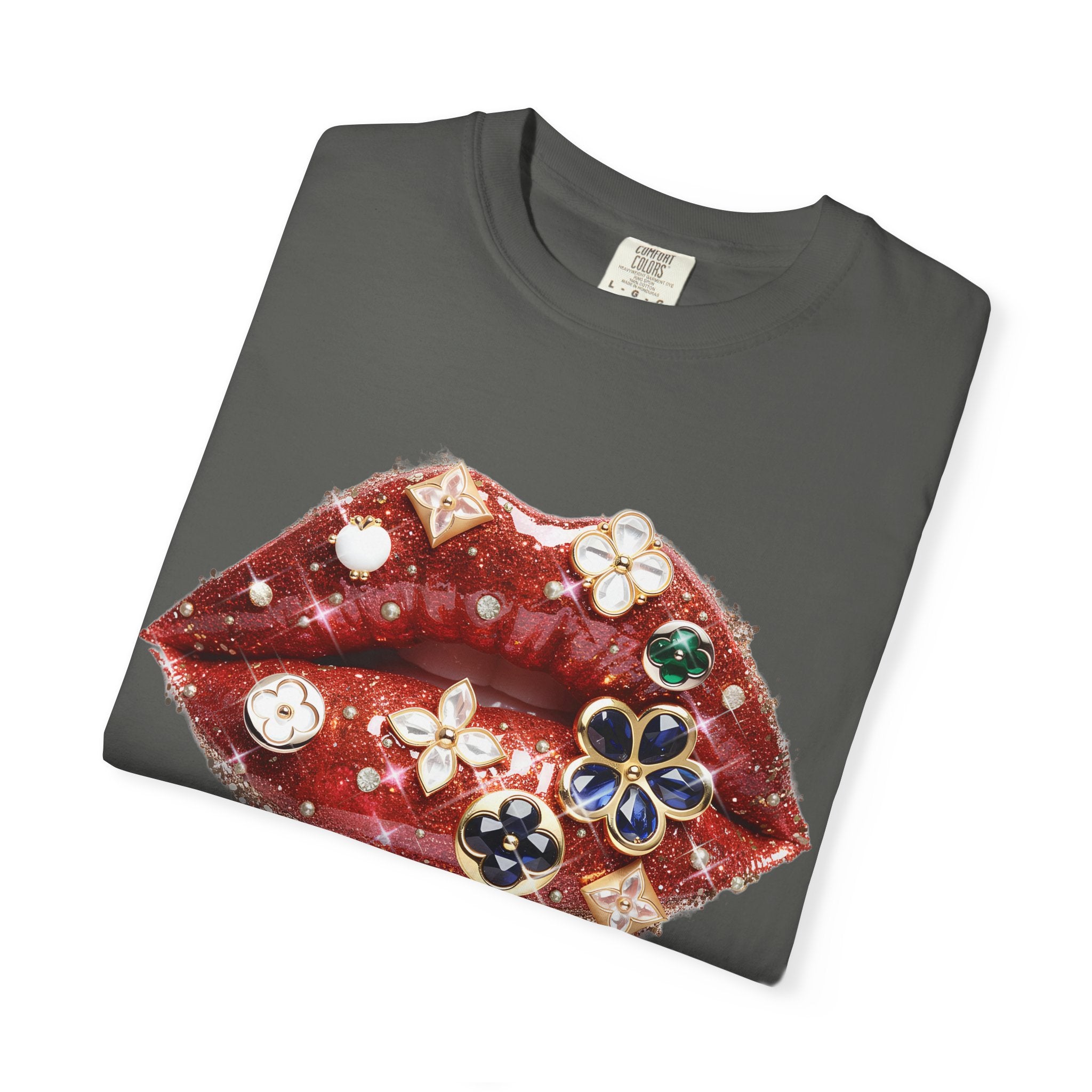 Jewel Lips Tee - Comfort Colors