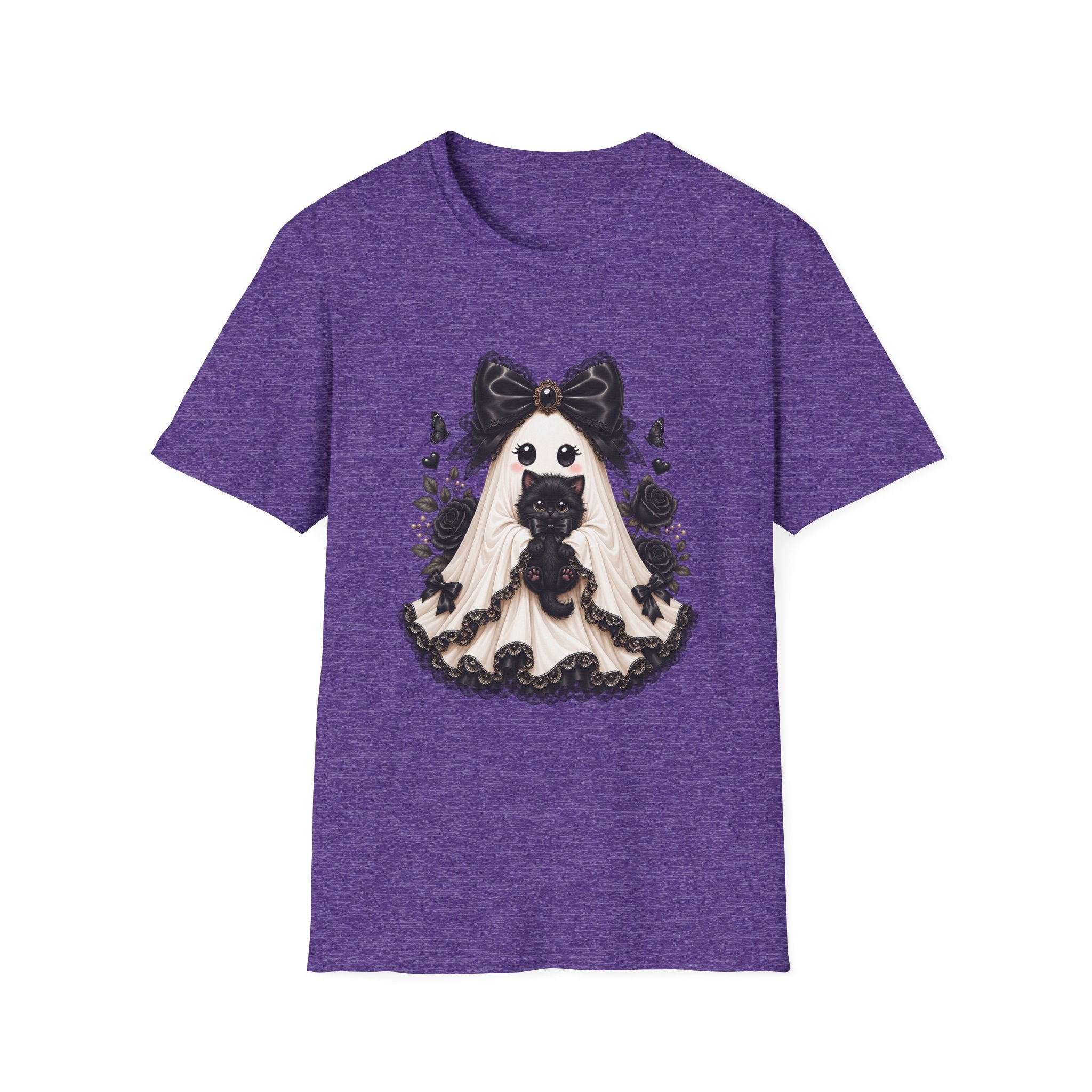 Lace Kitten Ghost Tee - Gildan