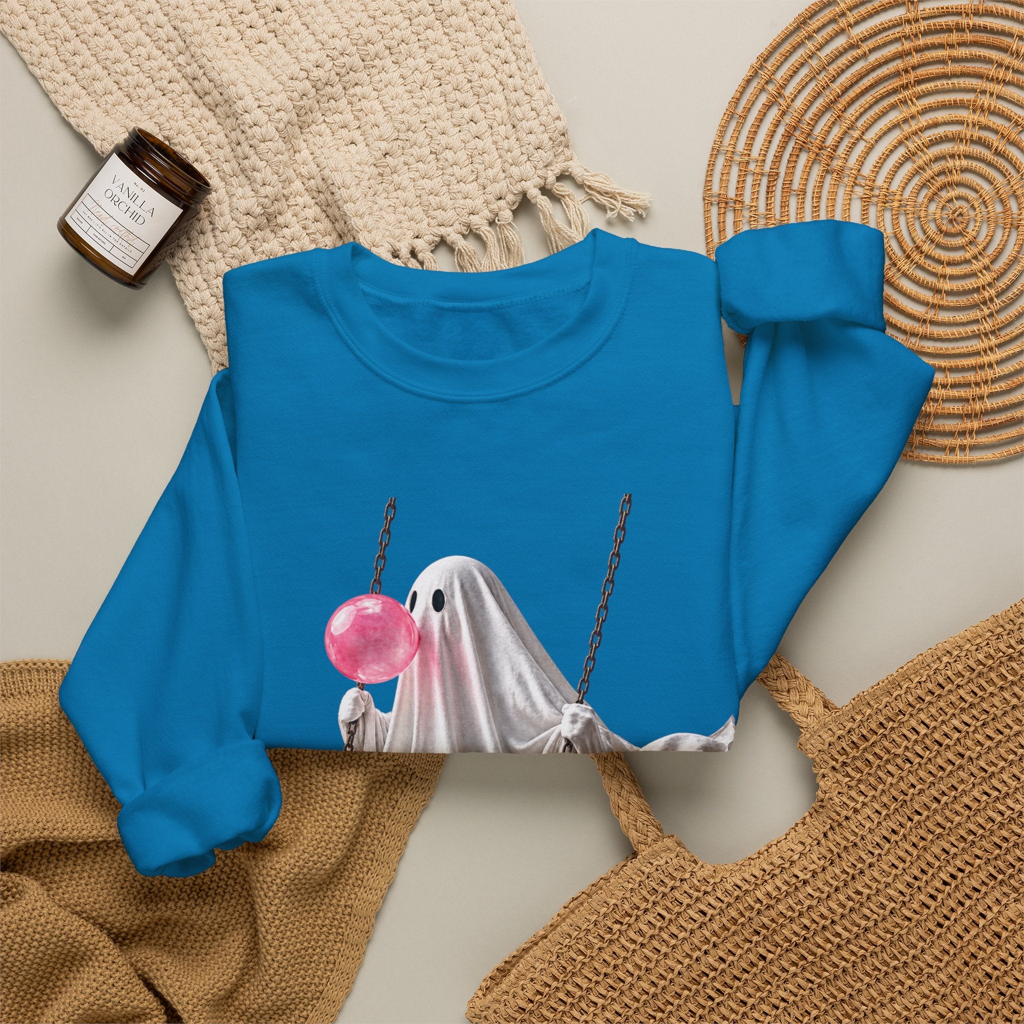 Bubblegum Ghost Sweatshirt - Gildan