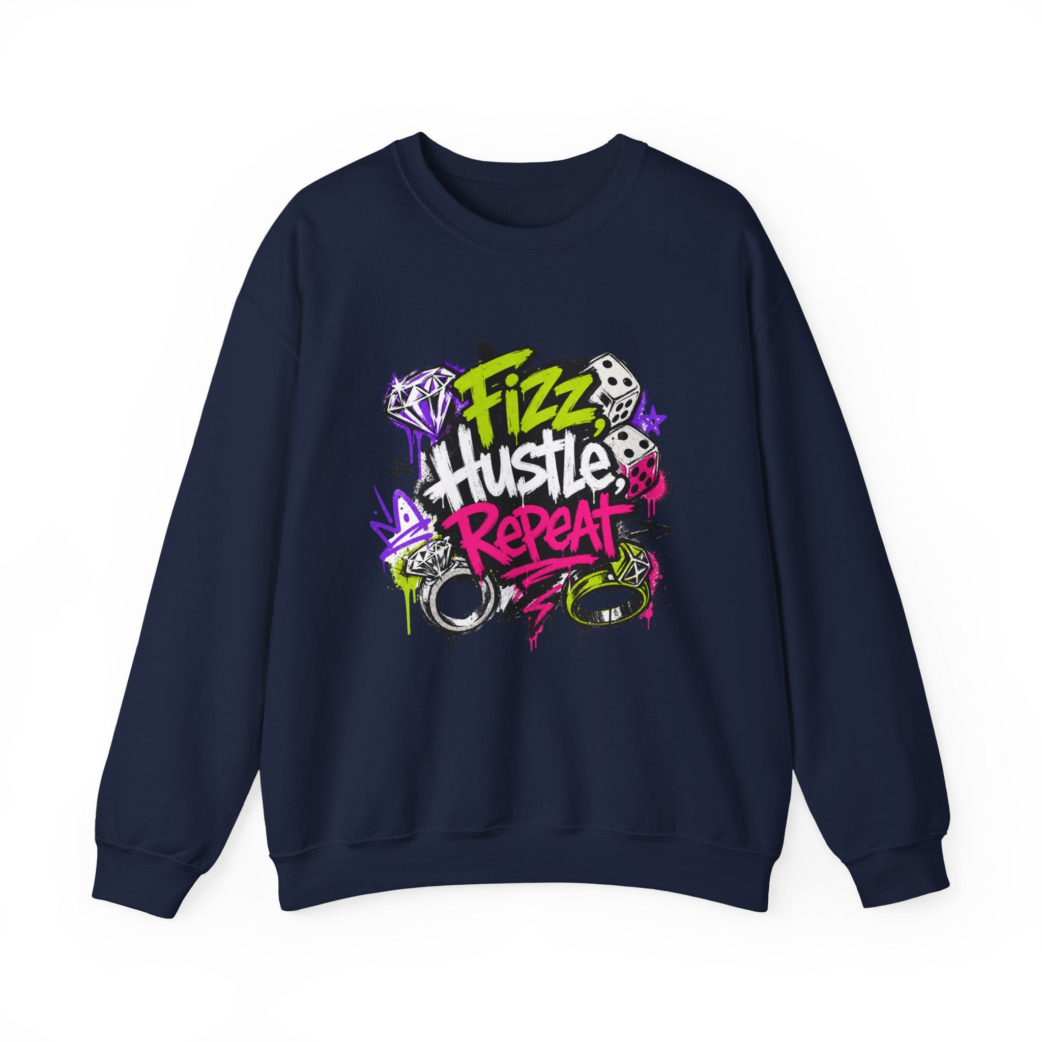 Fizz Hustle Repeat Sweatshirt - Gildan