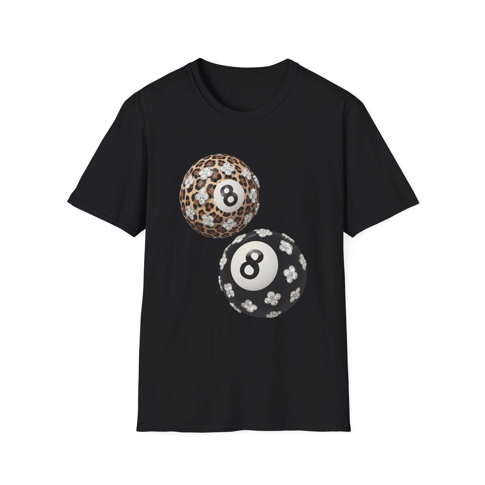 Jeweled Lucky 8 Ball Tee - Gildan