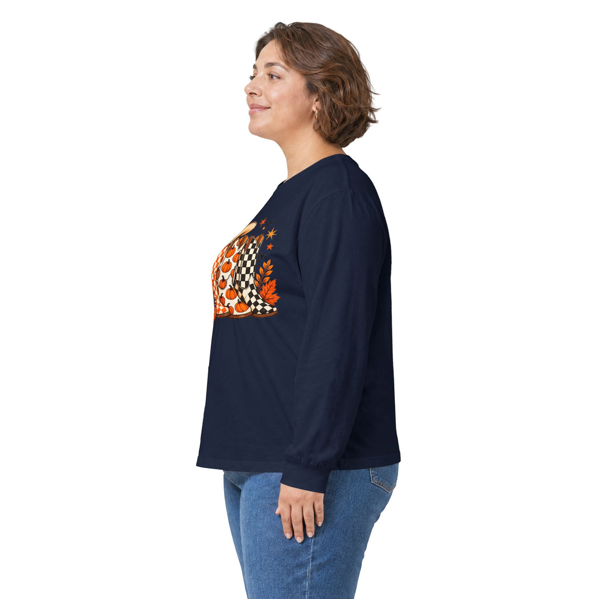Halloween Boots Long Sleeve - Gildan