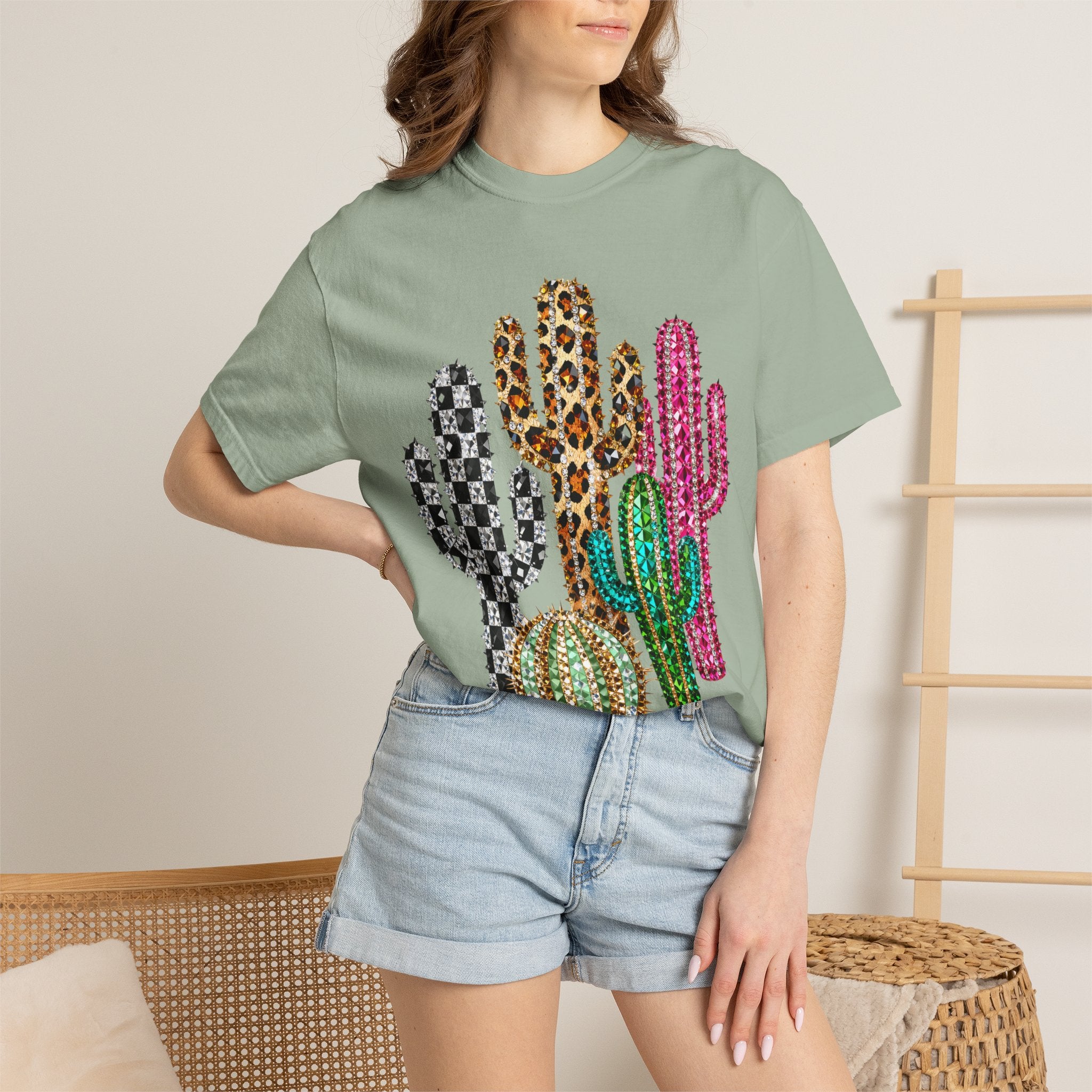 The Jeweled Cactus Tee - Comfort Colors