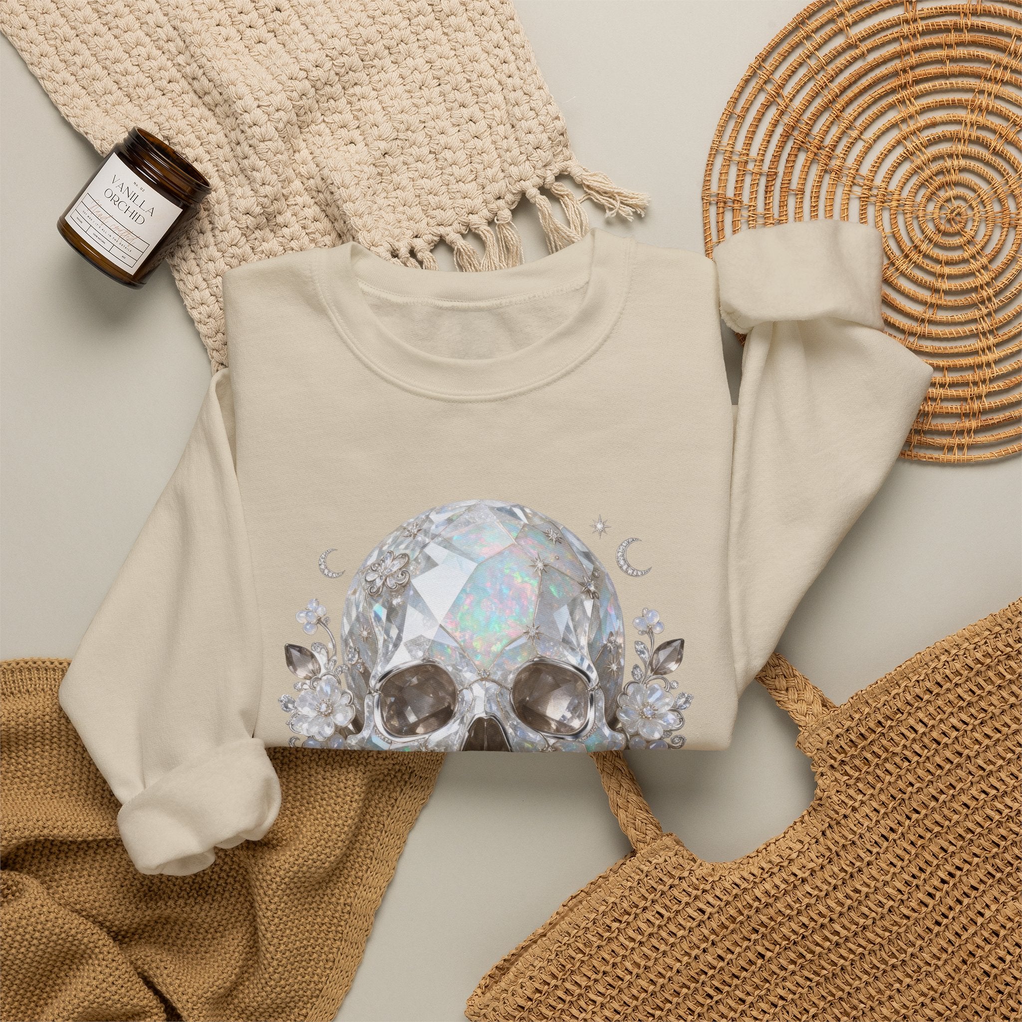 The Moonstone Skull Sweatshirt - Gildan