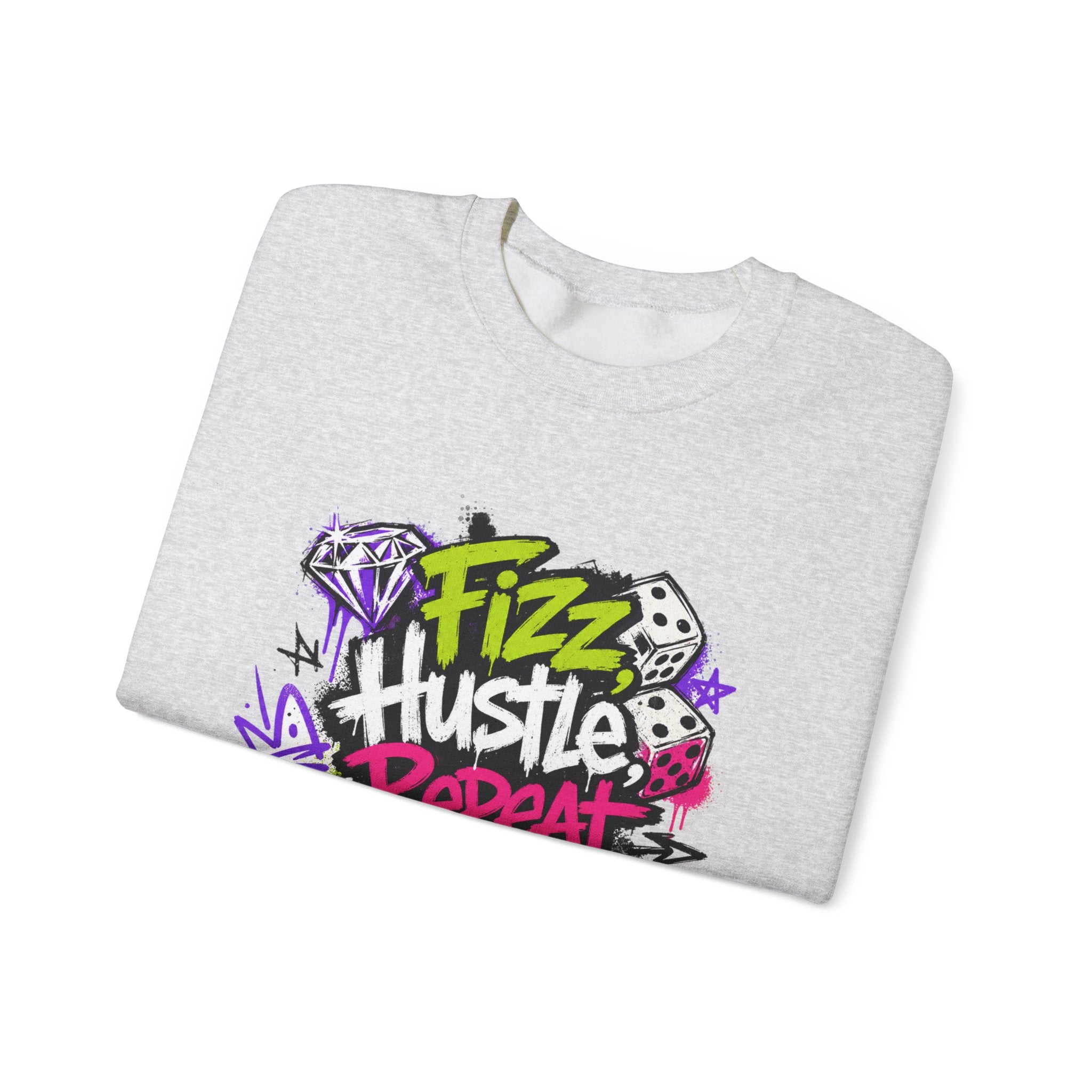 Fizz Hustle Repeat Sweatshirt - Gildan