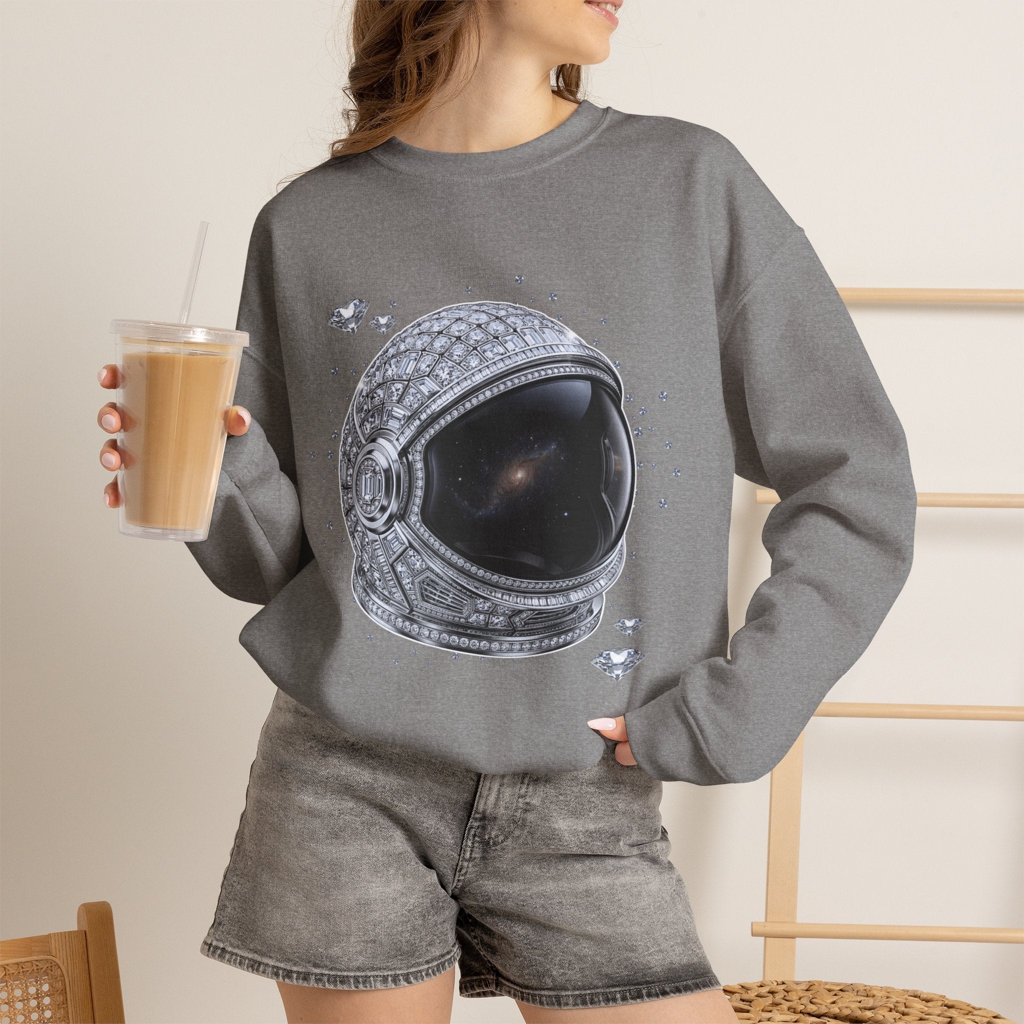 Sparkle Astronaut Sweatshirt - Gildan