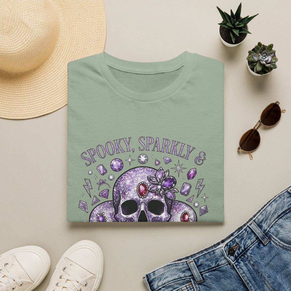 Spooky and Sparkly Tee - Gildan