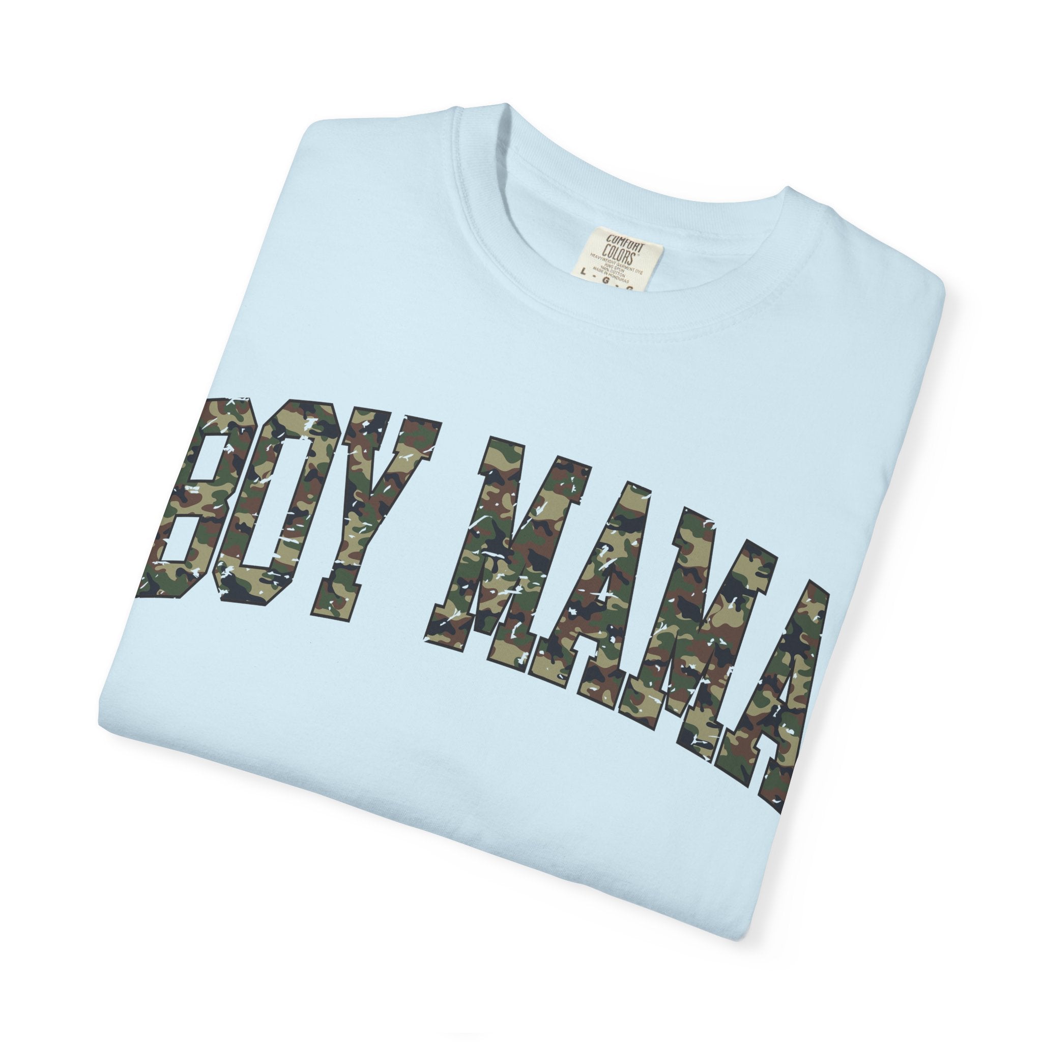 Boy Mama T-Shirt — Camo Graphic Tee