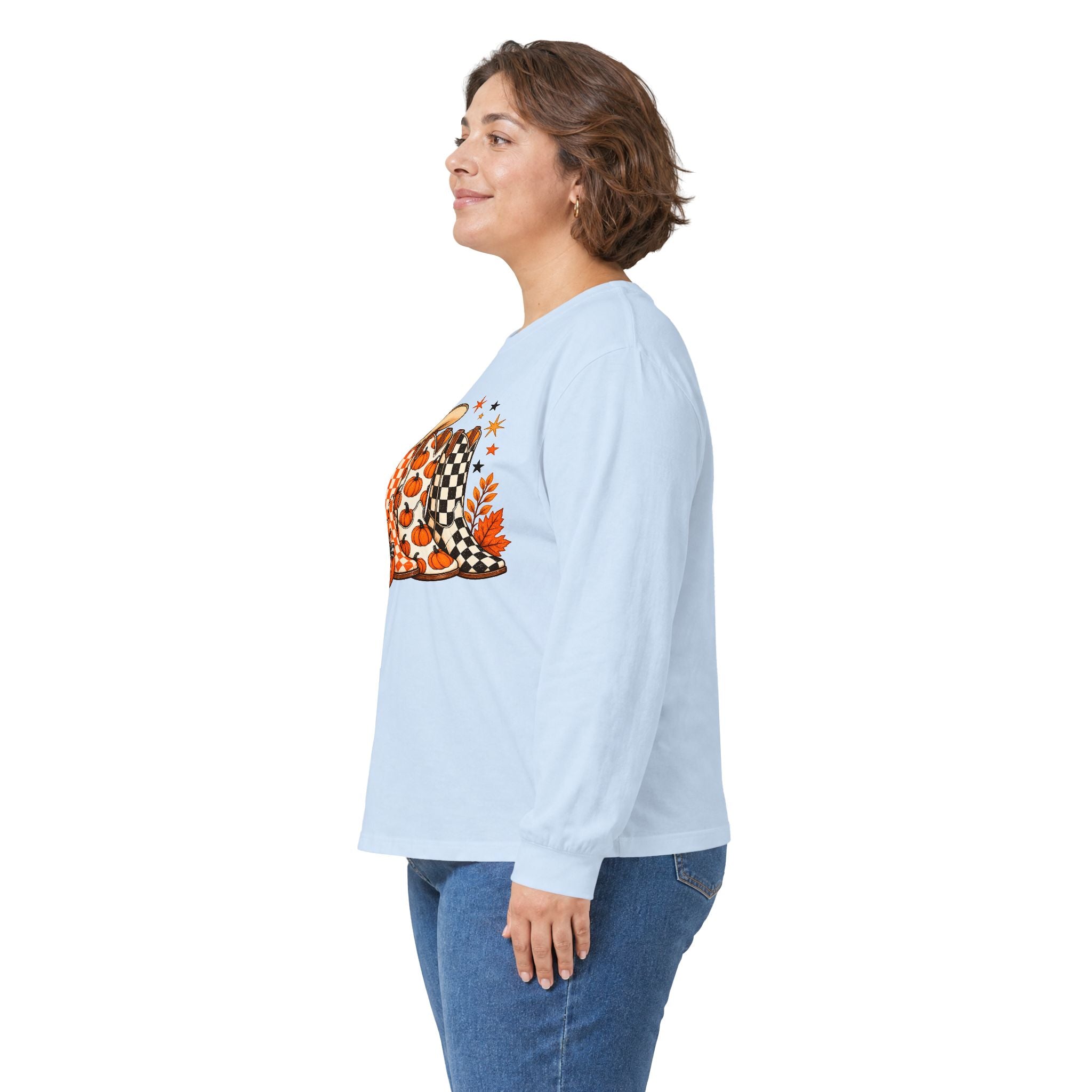 Halloween Boots Long Sleeve - Gildan