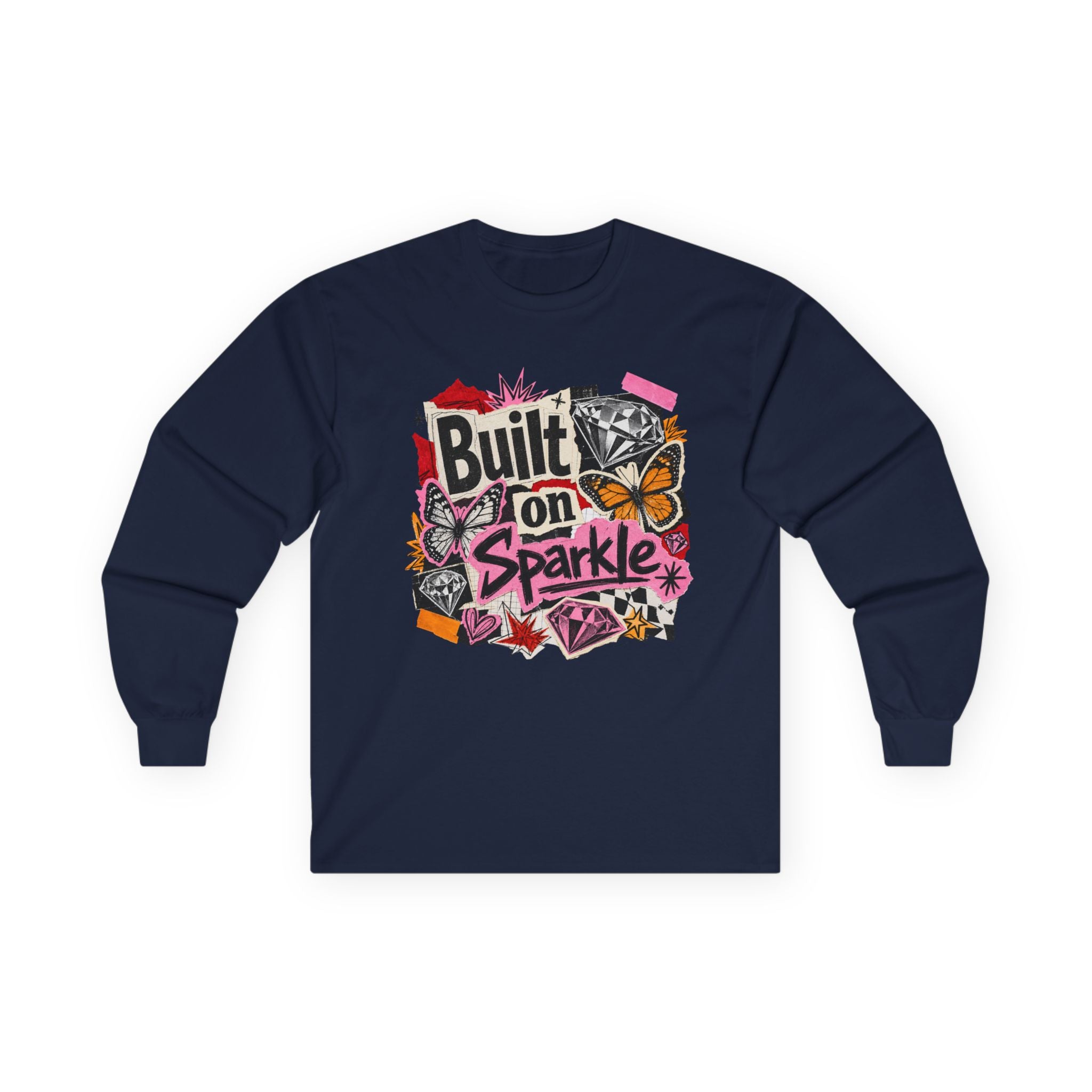 Built on Sparkle Long Sleeve Tee - Gildan