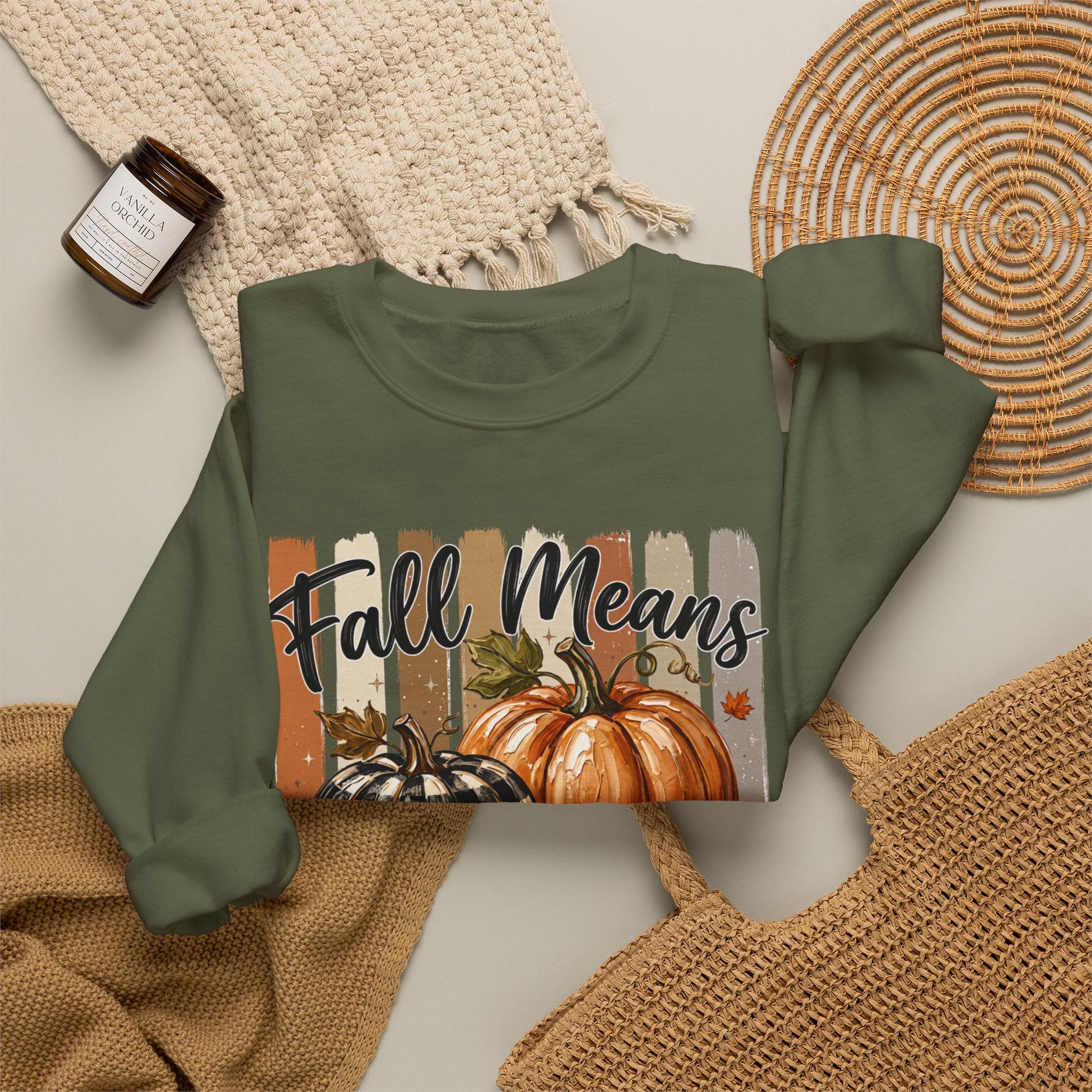 Fall Means Football Sweatshirt - Gildan