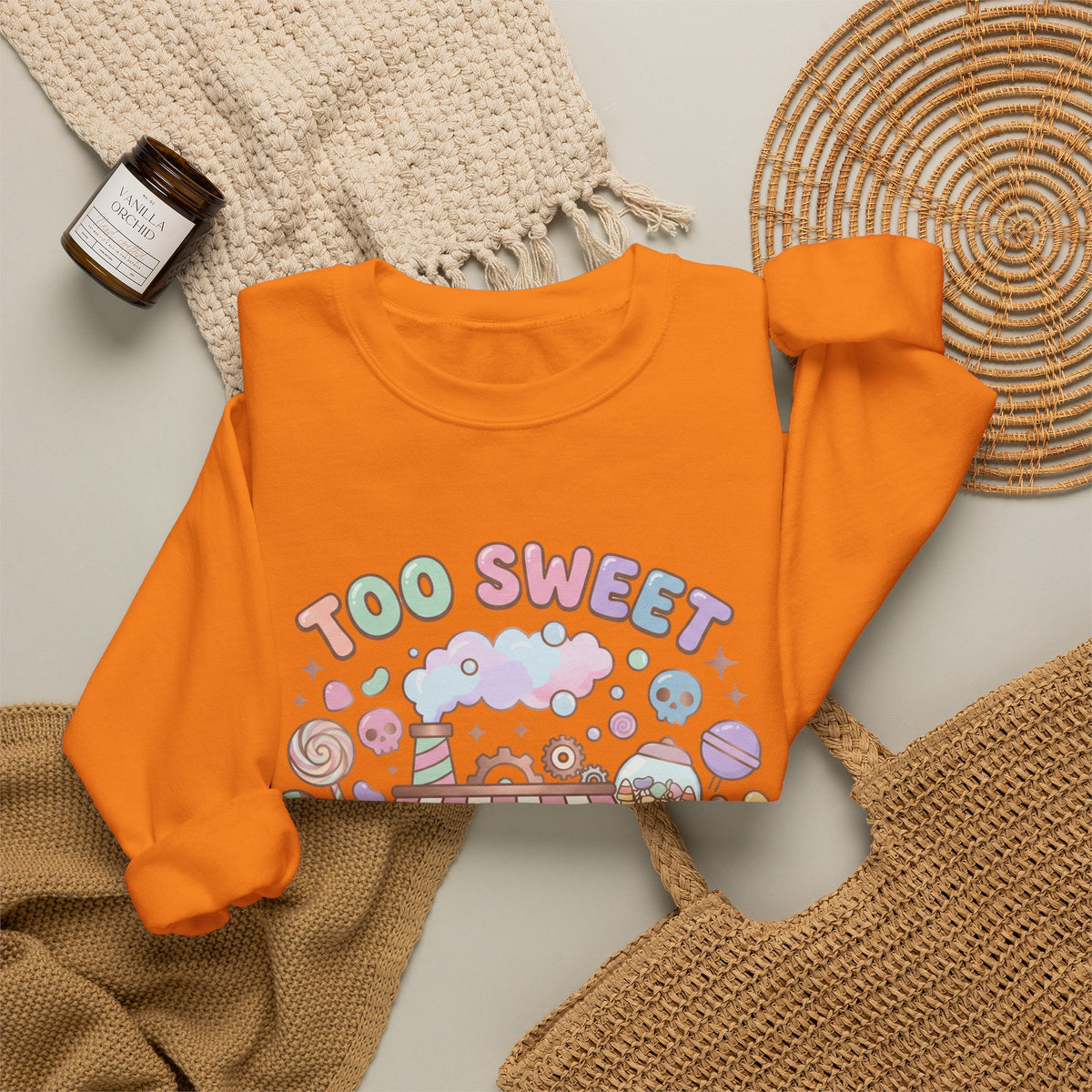 Too Sweet To Be Spooky Sweatshirt - Gildan
