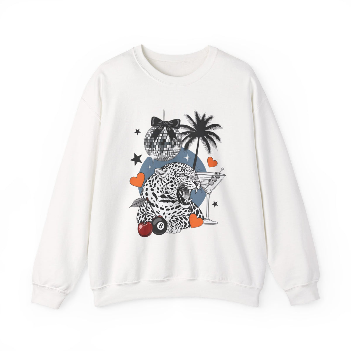 Disco Cheetah Sweatshirt - Gildan