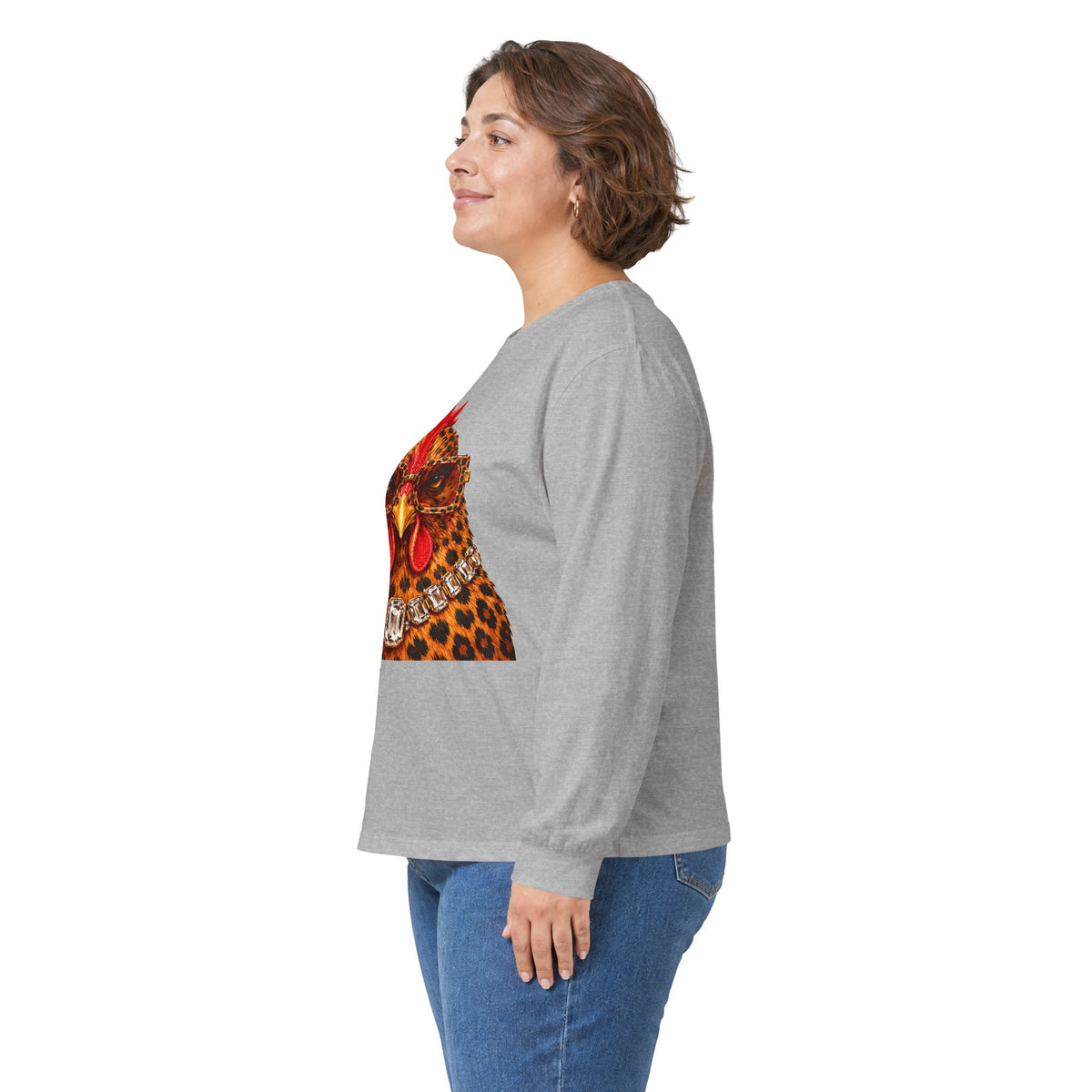 The Sassy Chicken Long Sleeve Tee - Gildan