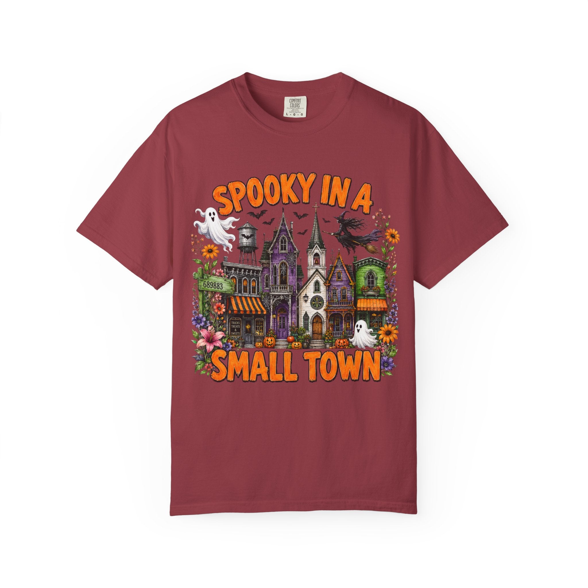 Spooky In A Small Town Tee - Comfort Colors