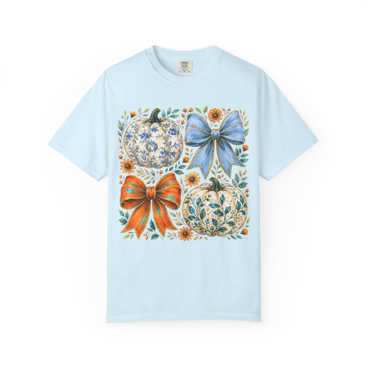 Pumpkin Bows Tee - Comfort Colors