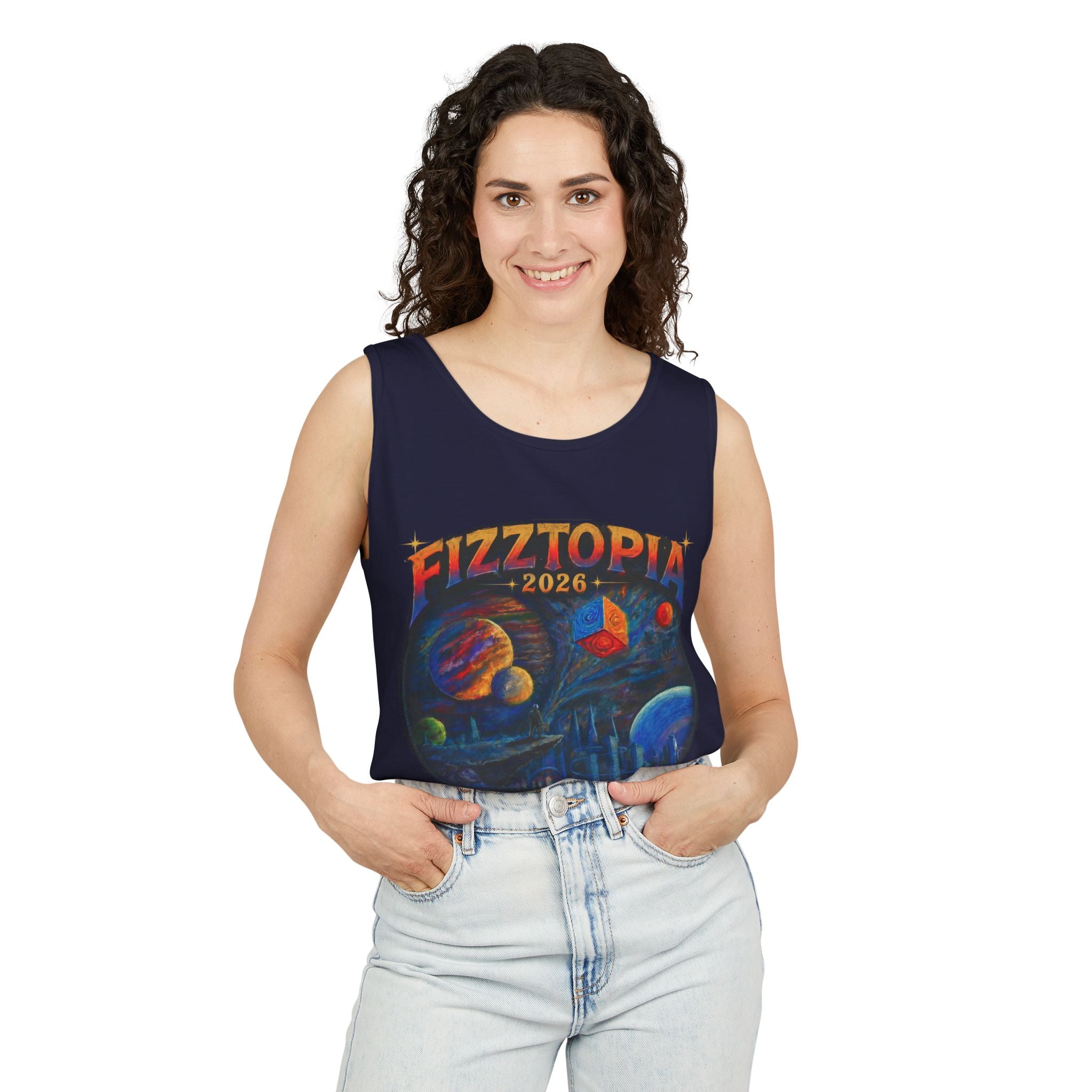 Daddy Ring Bomb's Fizztopia Galaxy Tank - Comfort Colors
