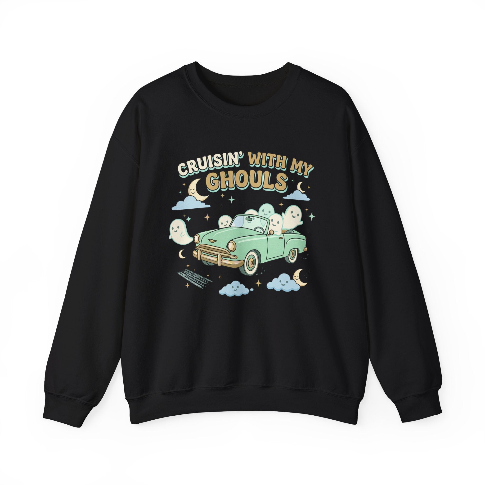 Cruisin' With My Ghouls Sweatshirt - Gildan