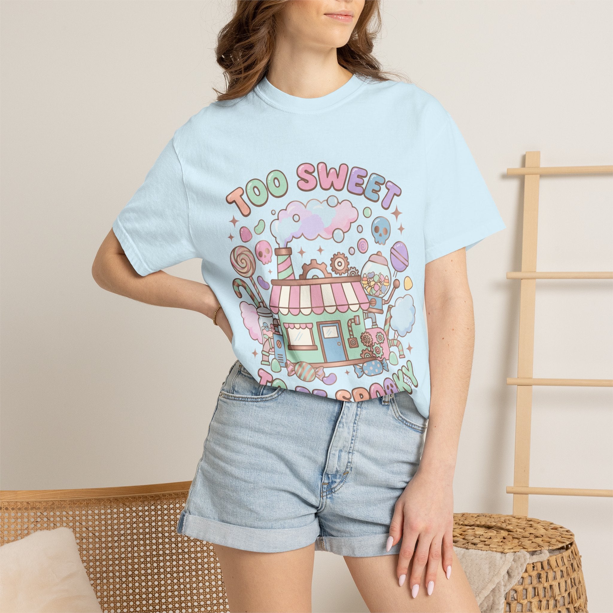 Too Sweet To Be Spooky Tee - Comfort Colors