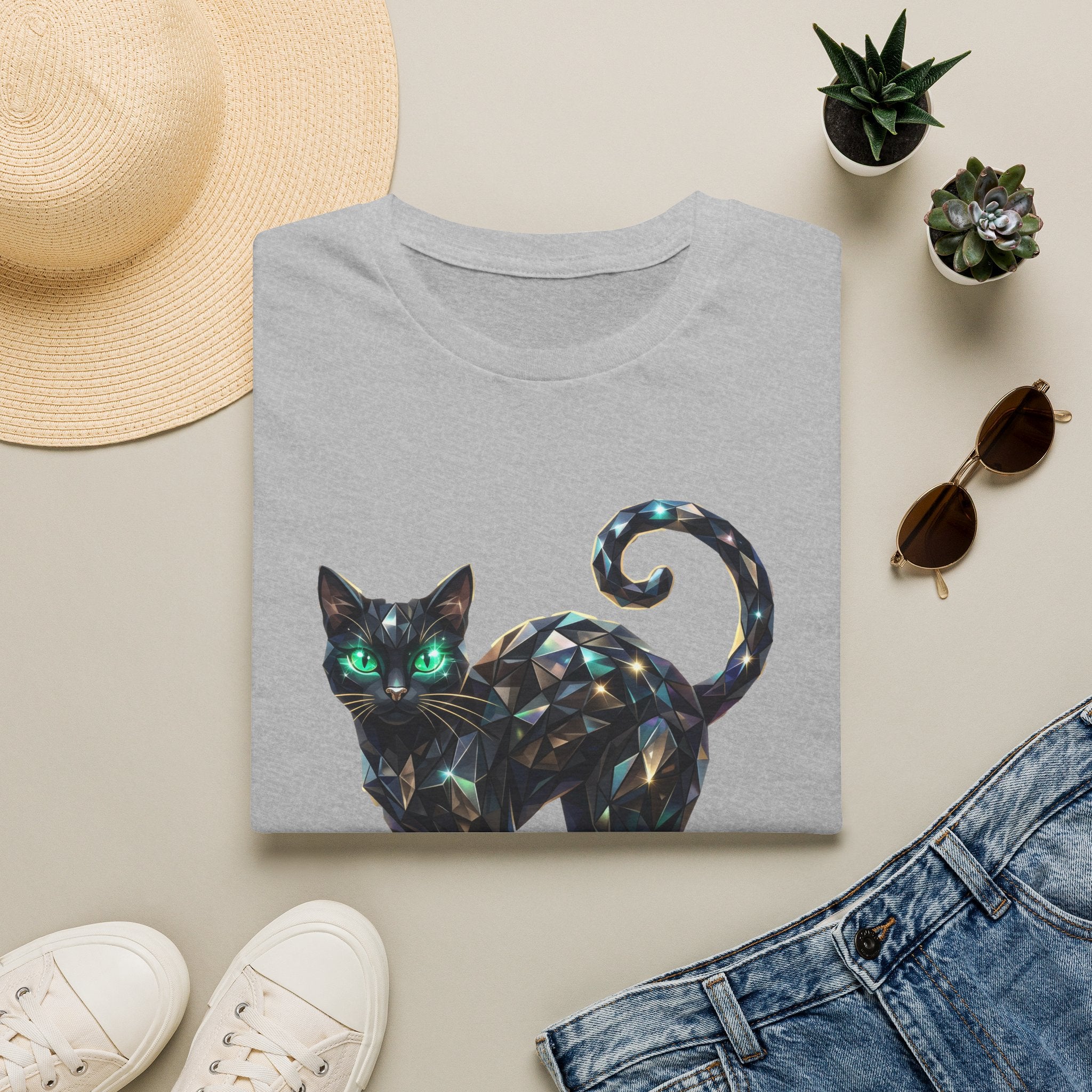 The Jeweled Cat Tee - Gildan