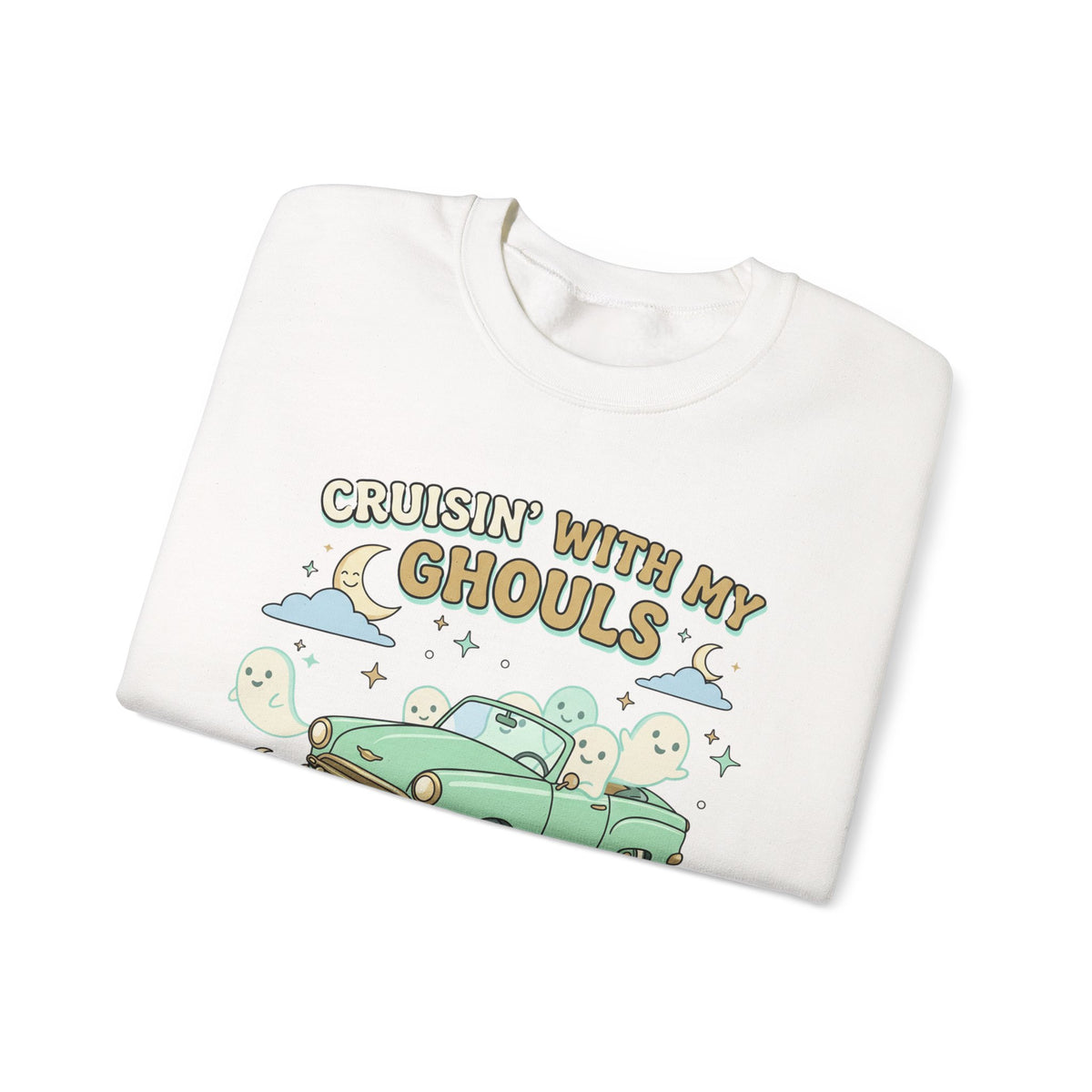 Cruisin' With My Ghouls Sweatshirt - Gildan