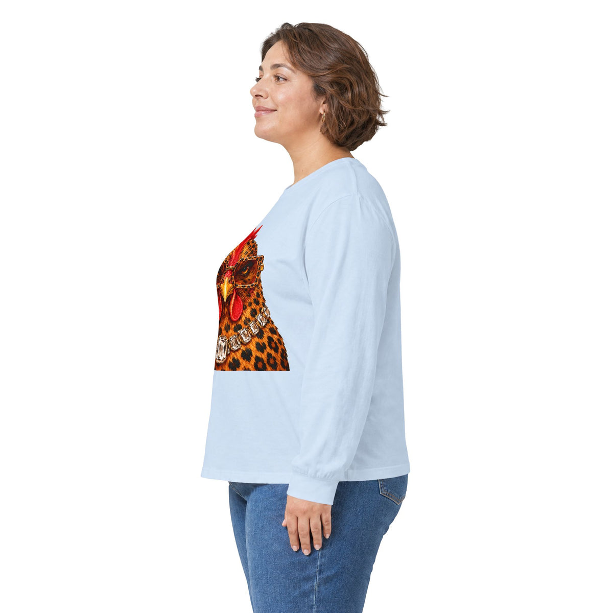 The Sassy Chicken Long Sleeve Tee - Gildan