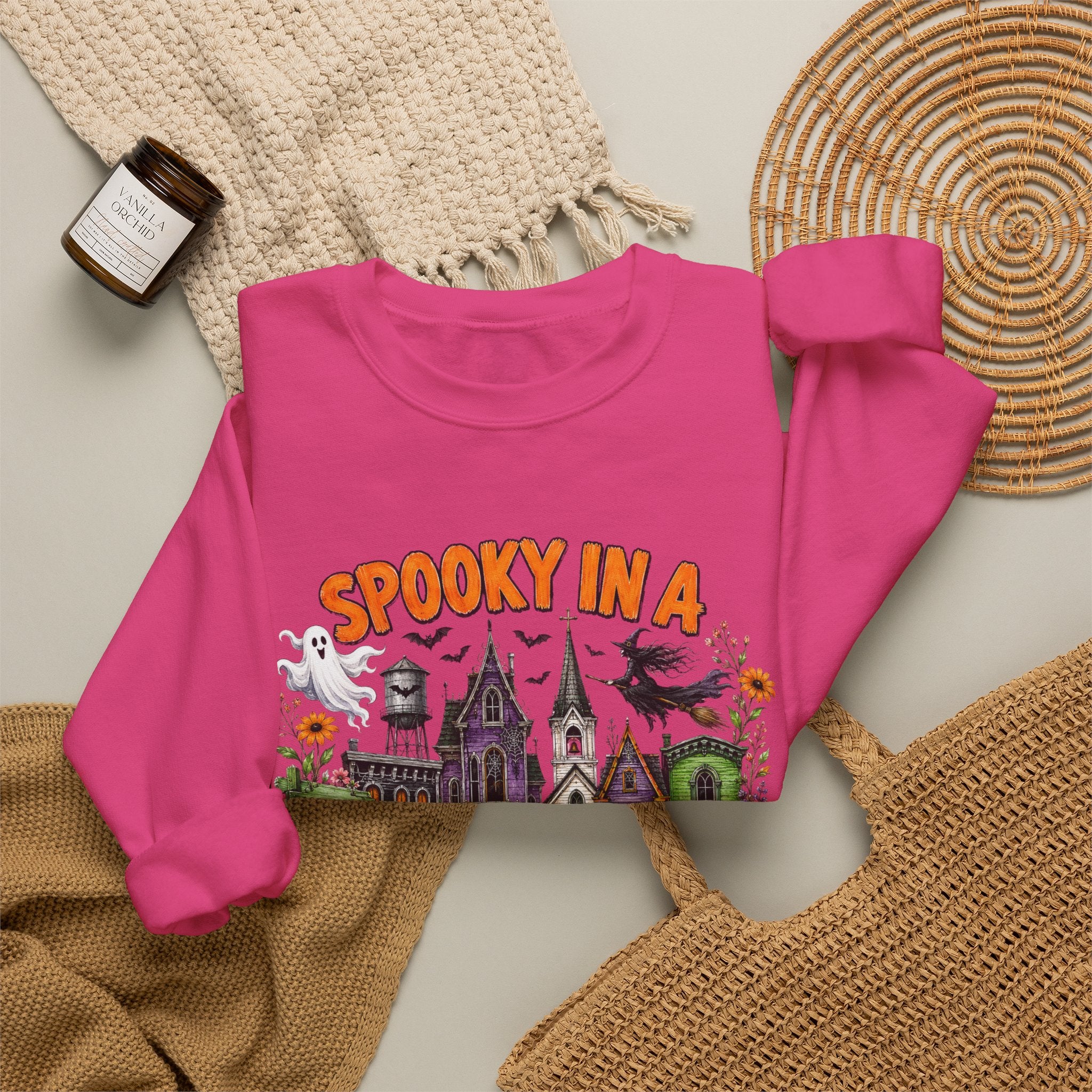 Spooky In A Smalltown Sweatshirt - Gildan