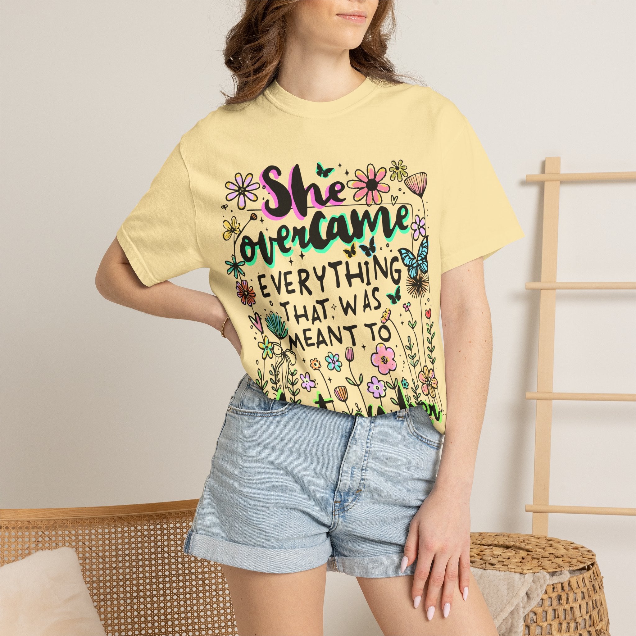 She Overcame Everything Tee - Comfort Colors