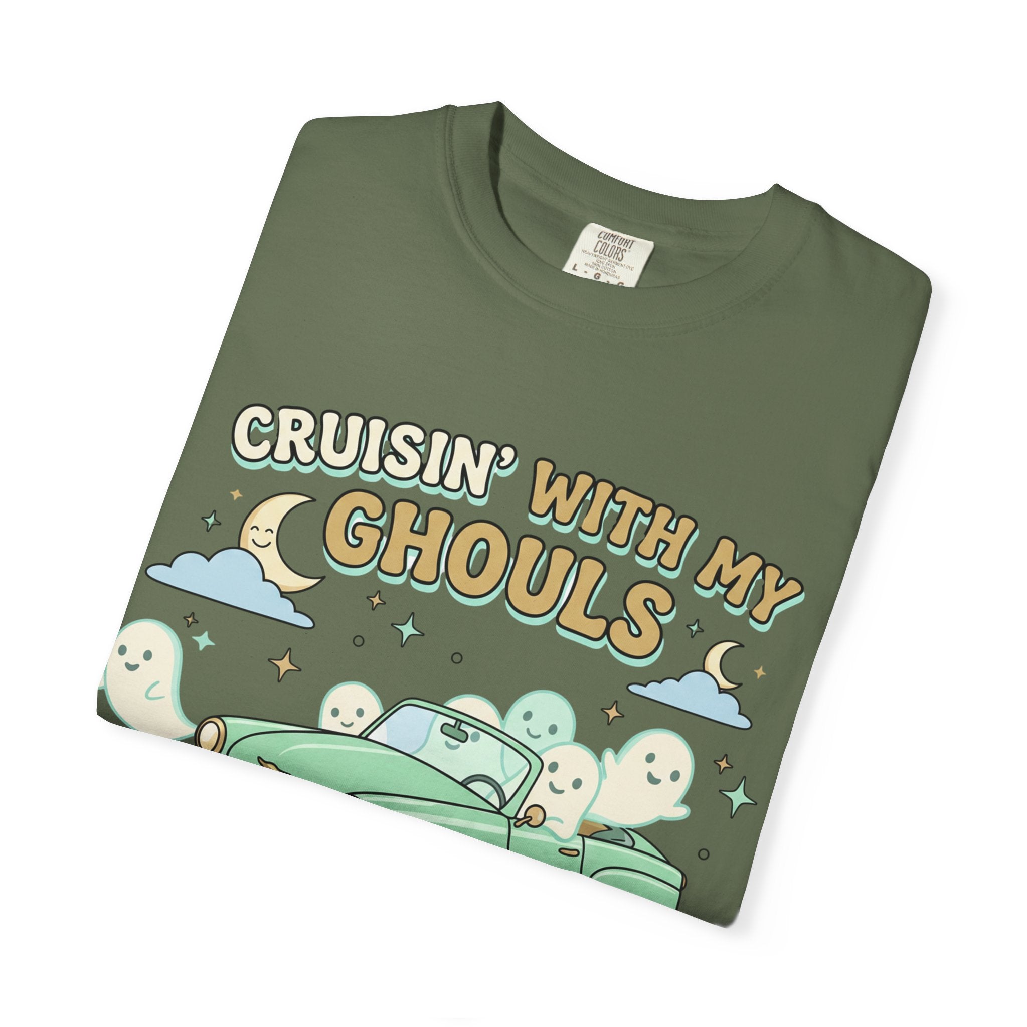 Cruisin' With My Ghouls Tee - Comfort Colors