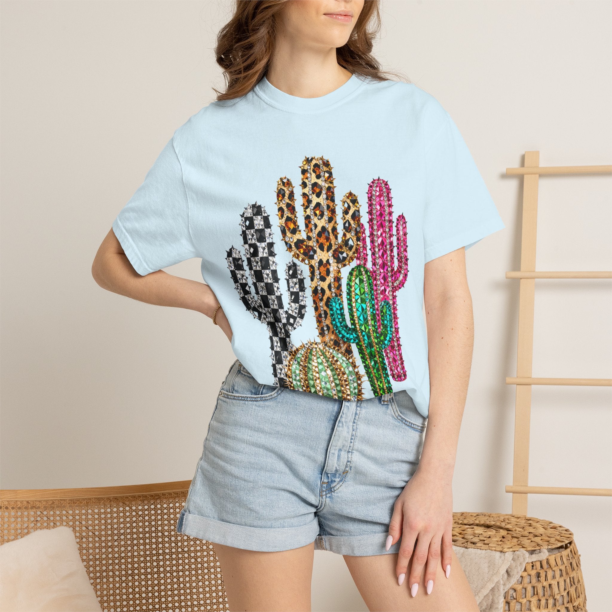 The Jeweled Cactus Tee - Comfort Colors