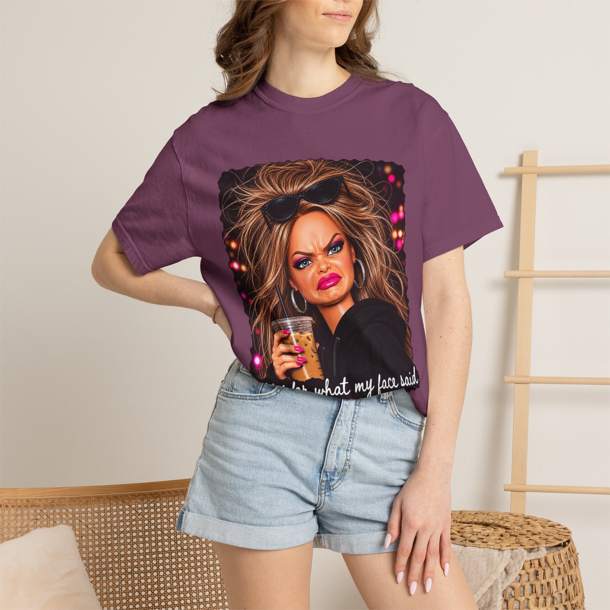 Sorry For What My Face Said Tee - Comfort Colors