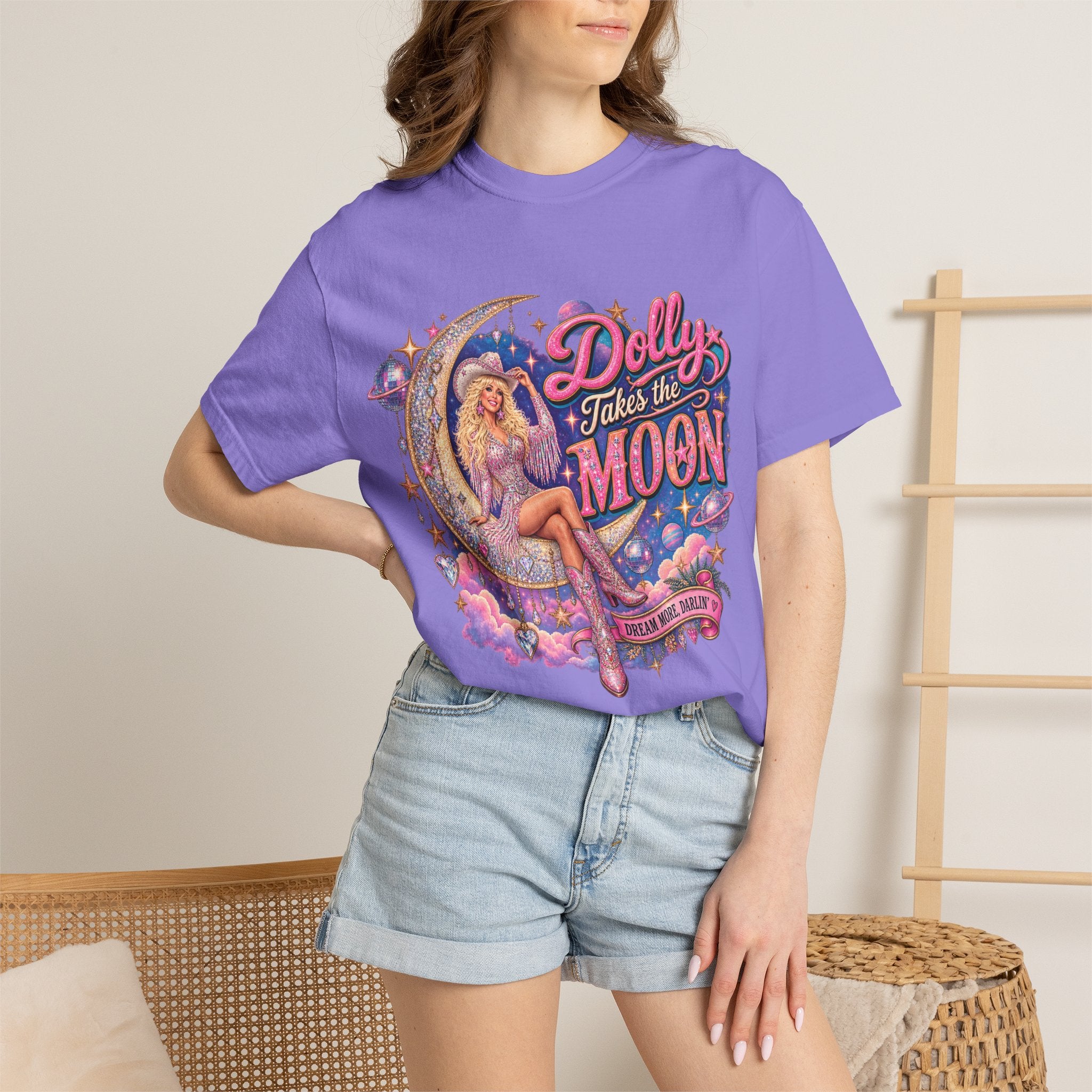 Dolly Takes The Moon Tee