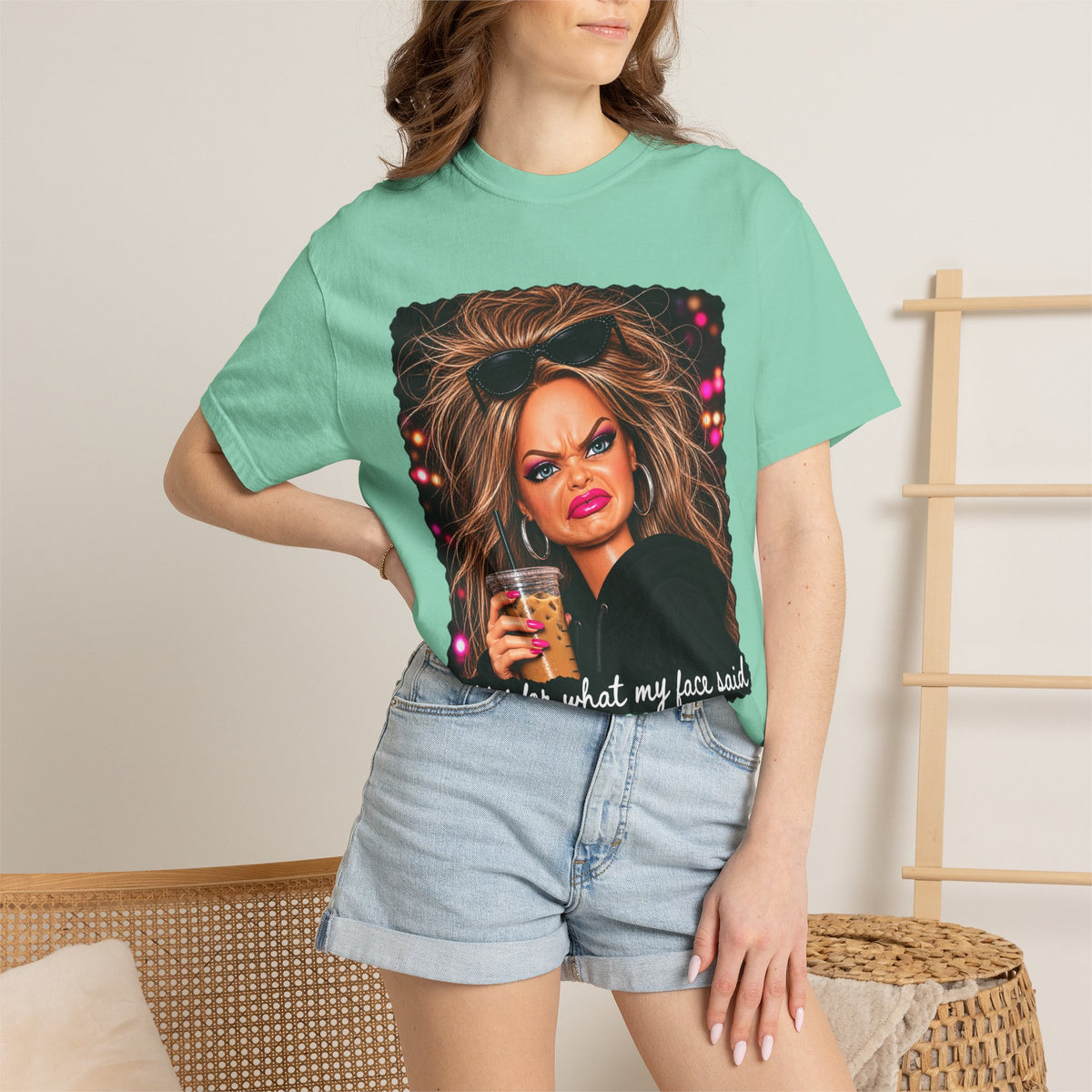 Sorry For What My Face Said Tee - Comfort Colors