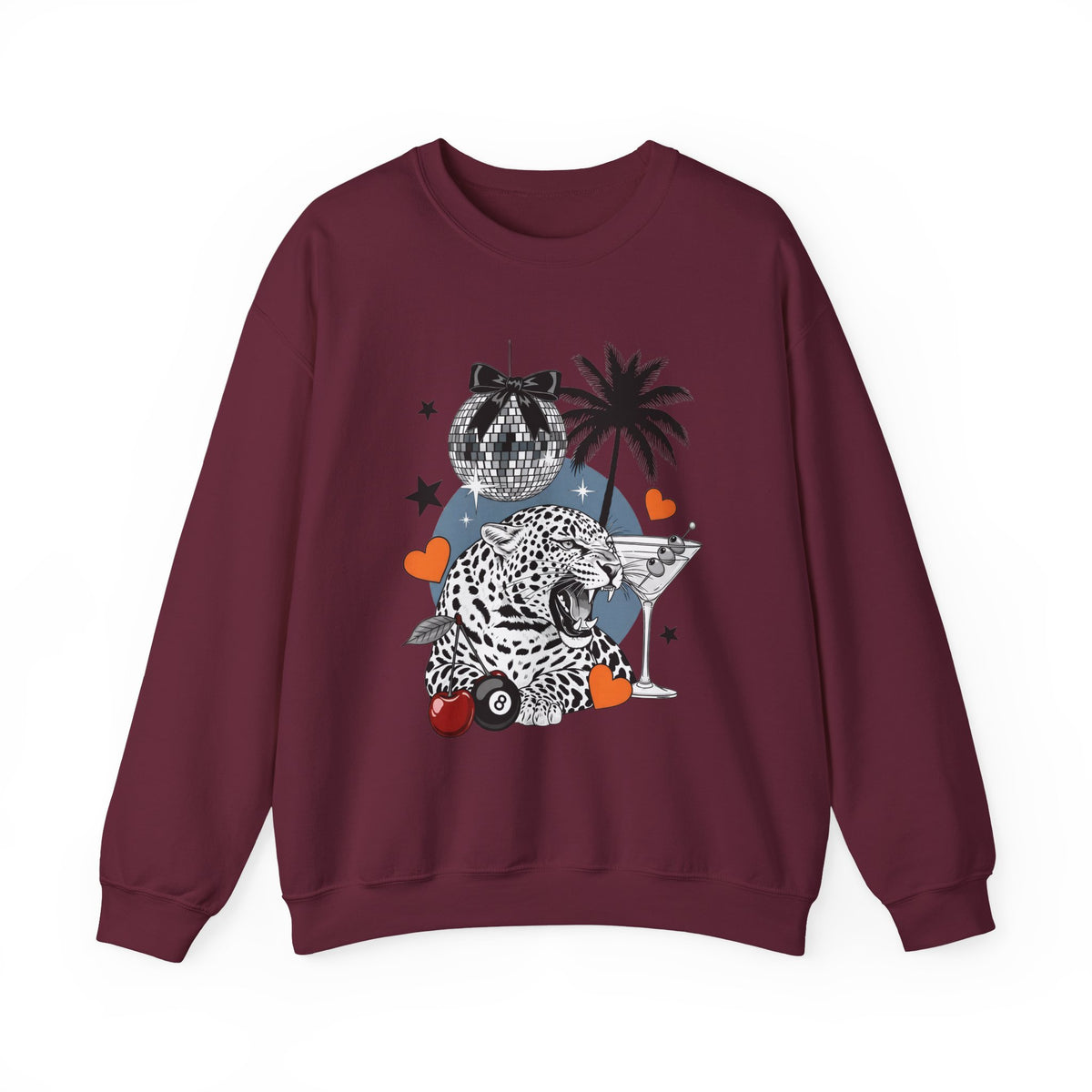 Disco Cheetah Sweatshirt - Gildan