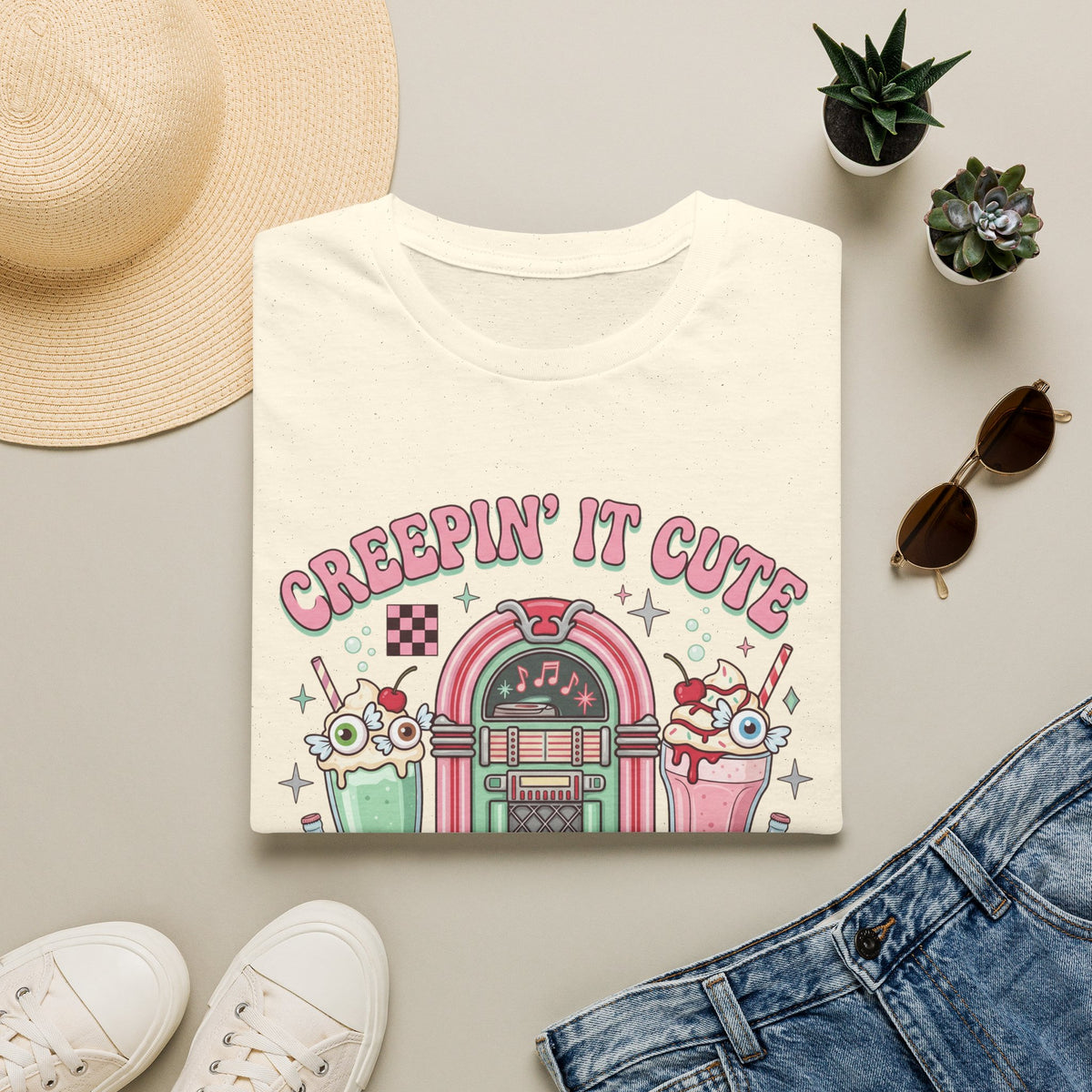 Creepin' It Cute Tee - Gildan