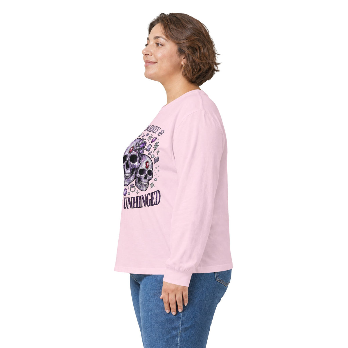 Spooky and Sparkly Long Sleeve Tee - Gildan