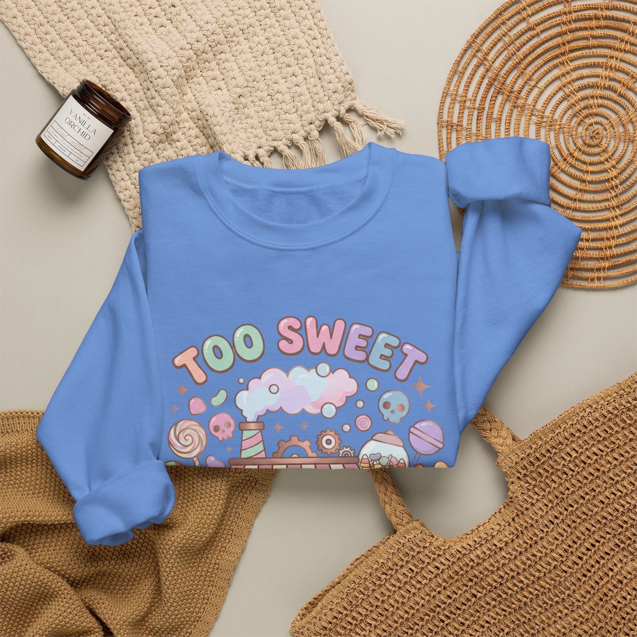 Too Sweet To Be Spooky Sweatshirt - Gildan
