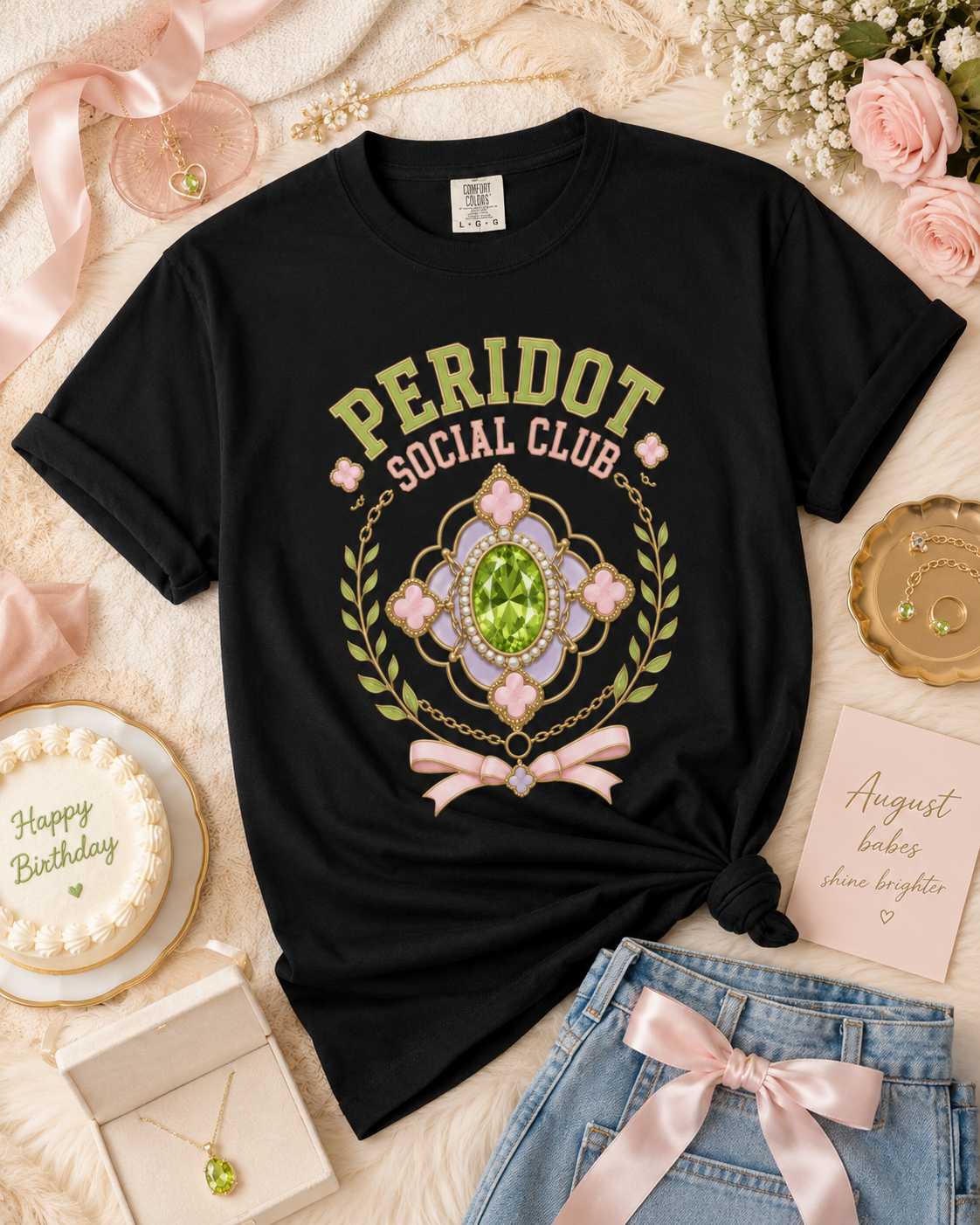 Peridot Social Club Tee - Comfort Colors